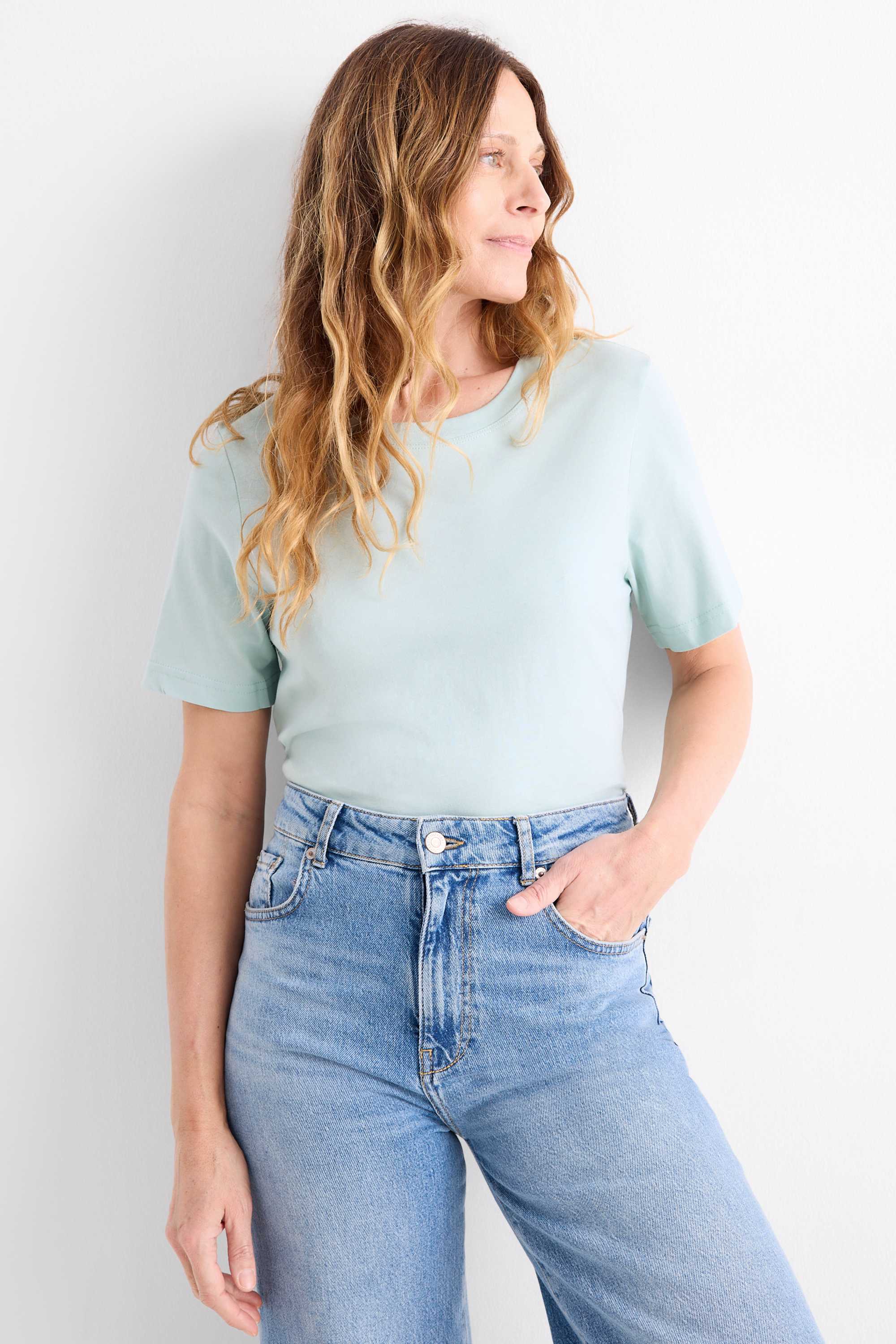 T-shirt - regular fit mint green