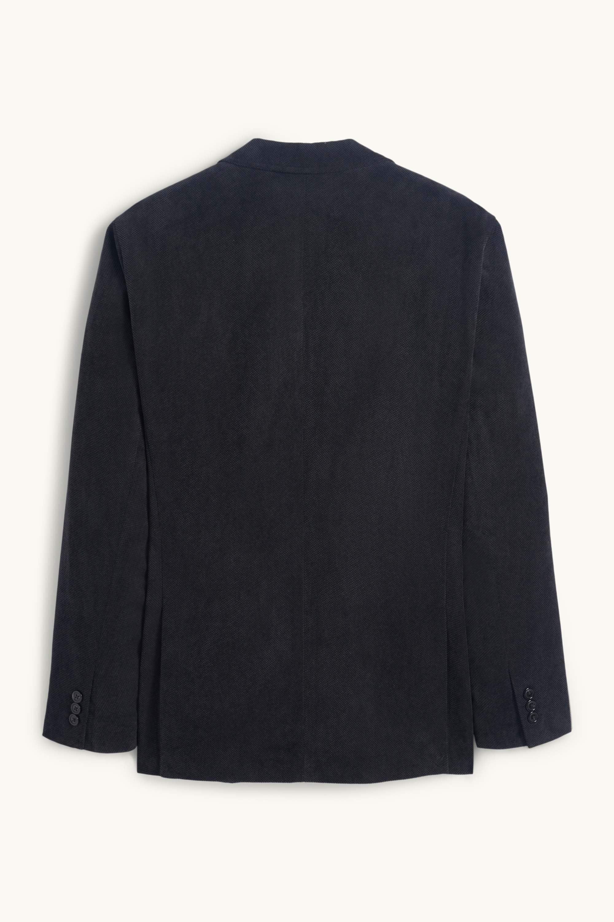 Tailored jacket - regular fit - textured dark gray (1)