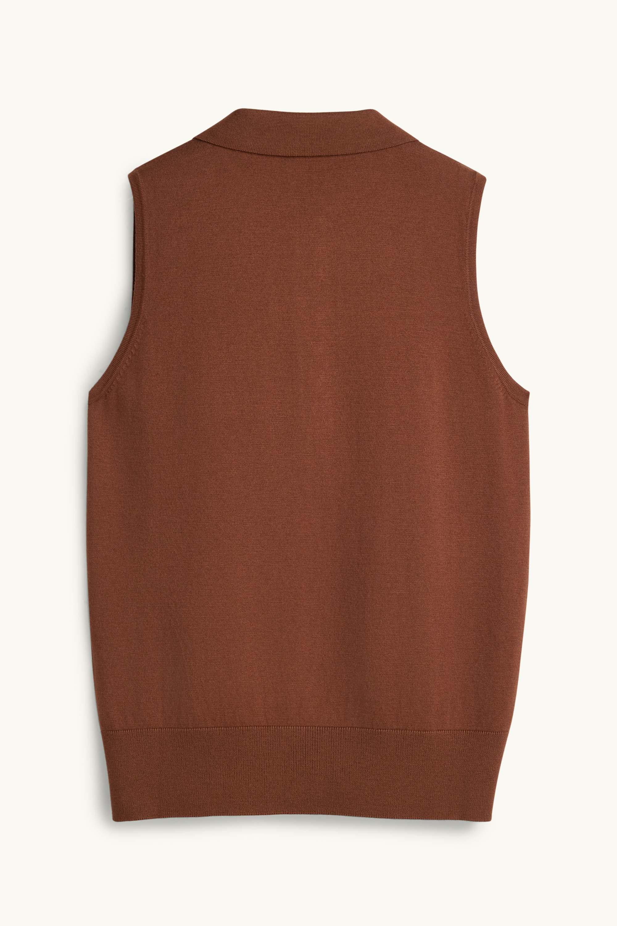 Knitted top dark brown