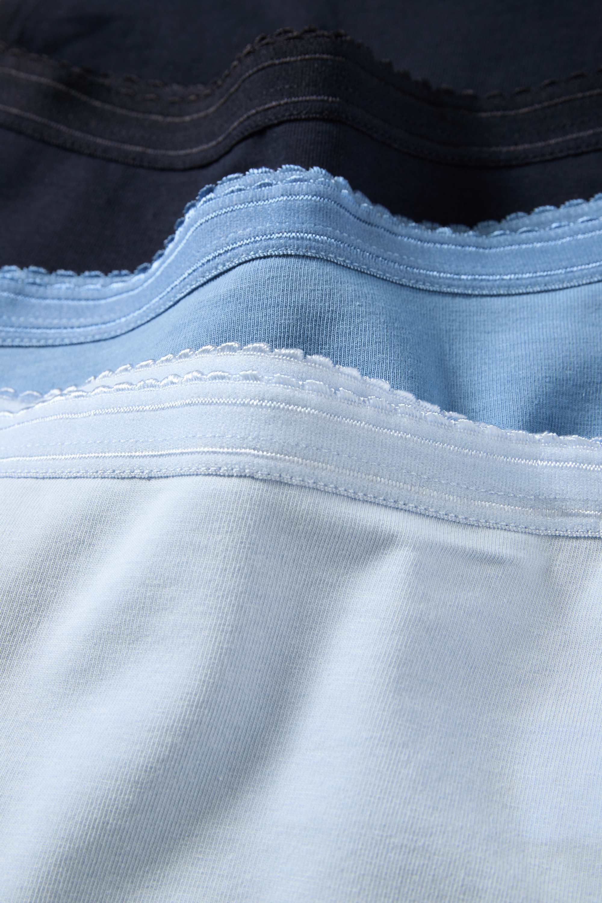 Multipack of 3 - knickers light blue