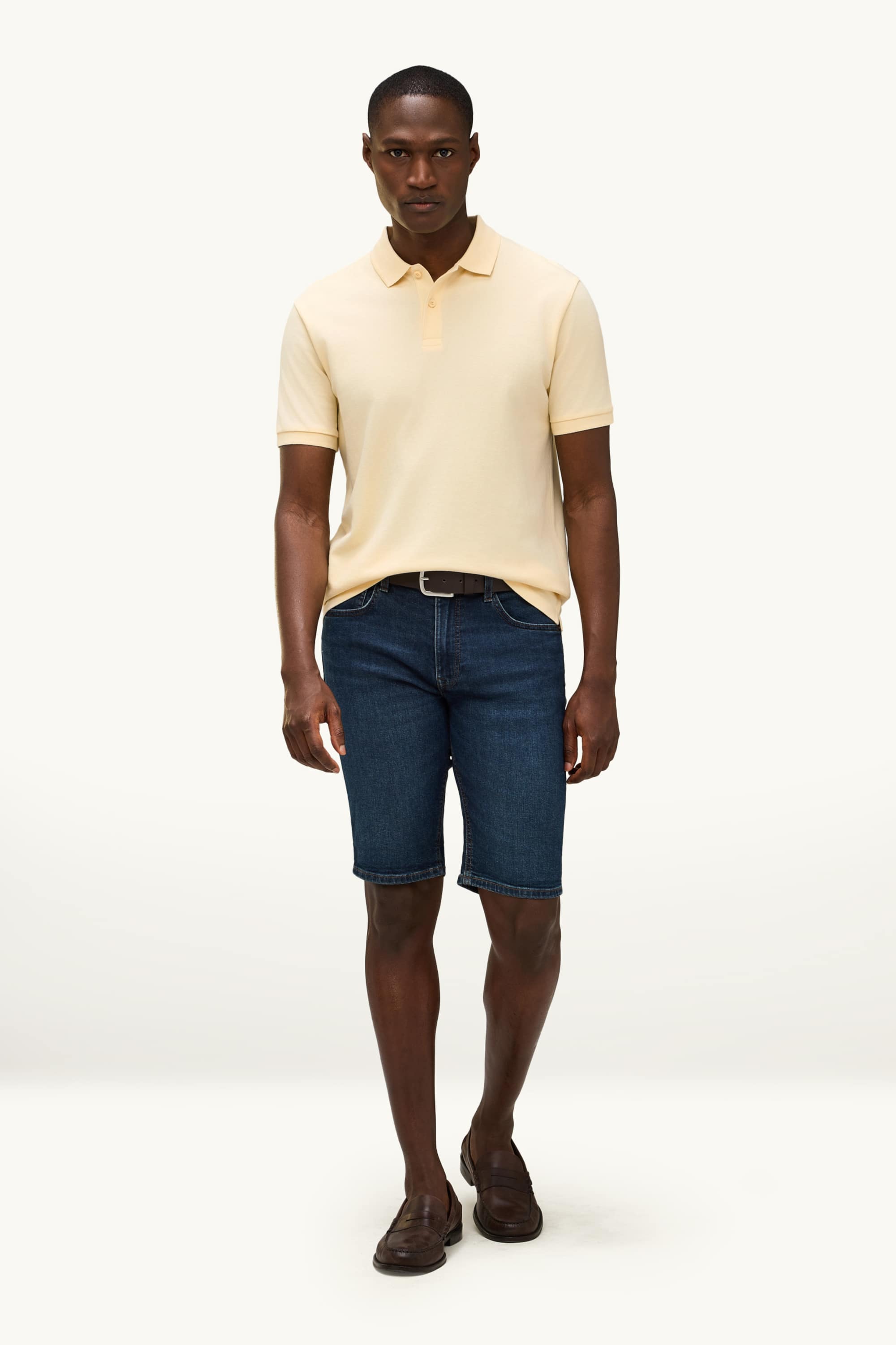 Polo shirt - regular fit light yellow
