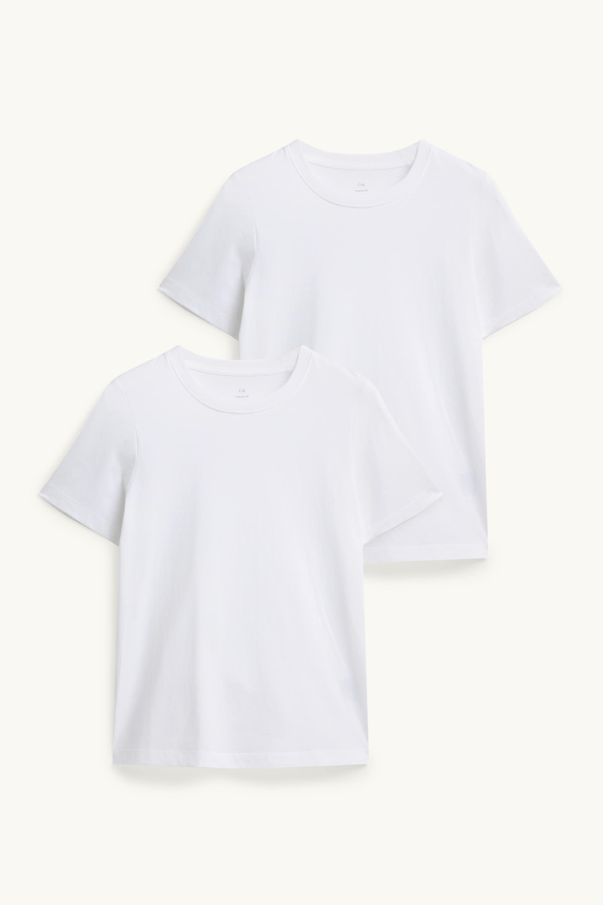Multipack of 2 - T-shirt white