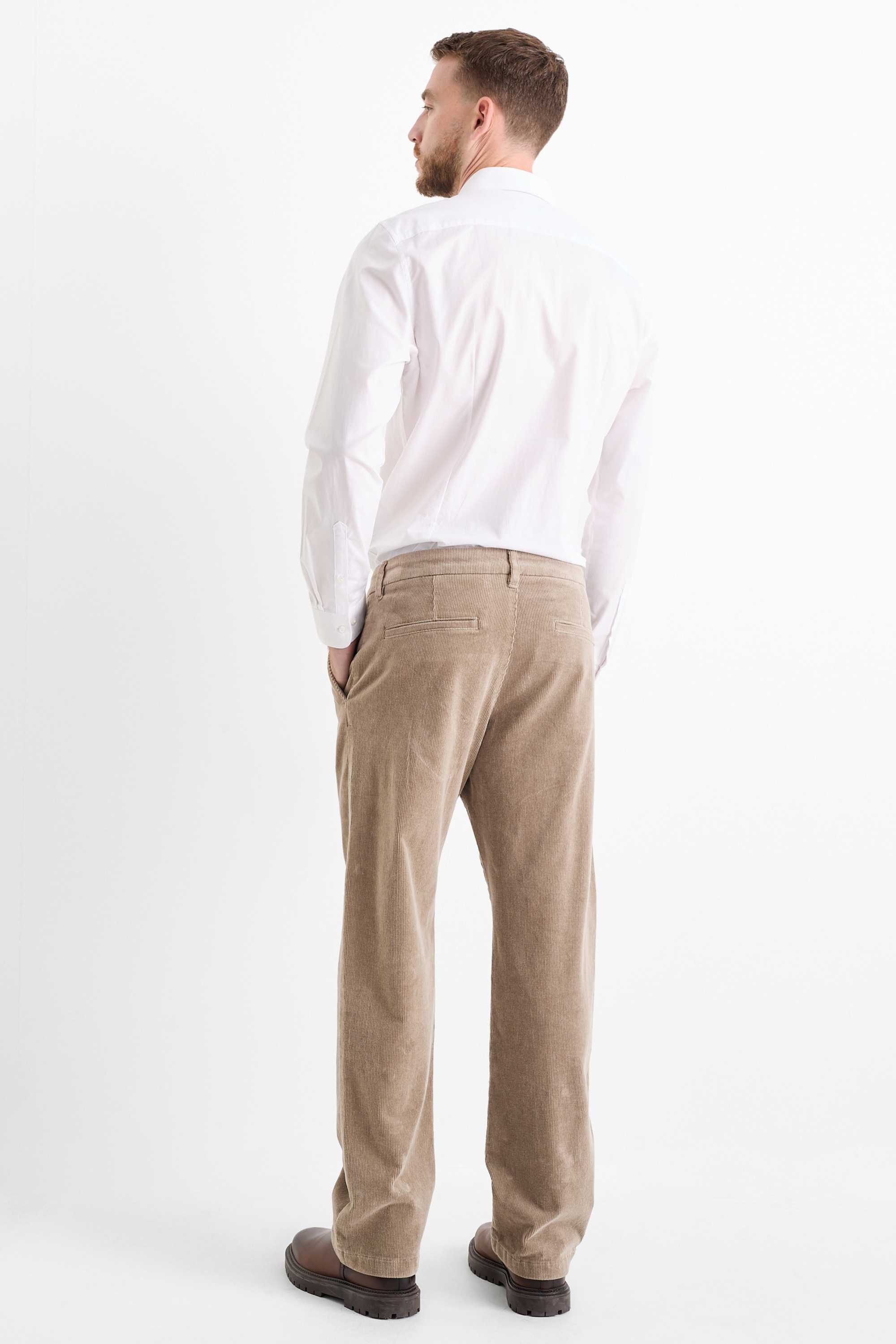 Corduroy chinos - regular fit beige