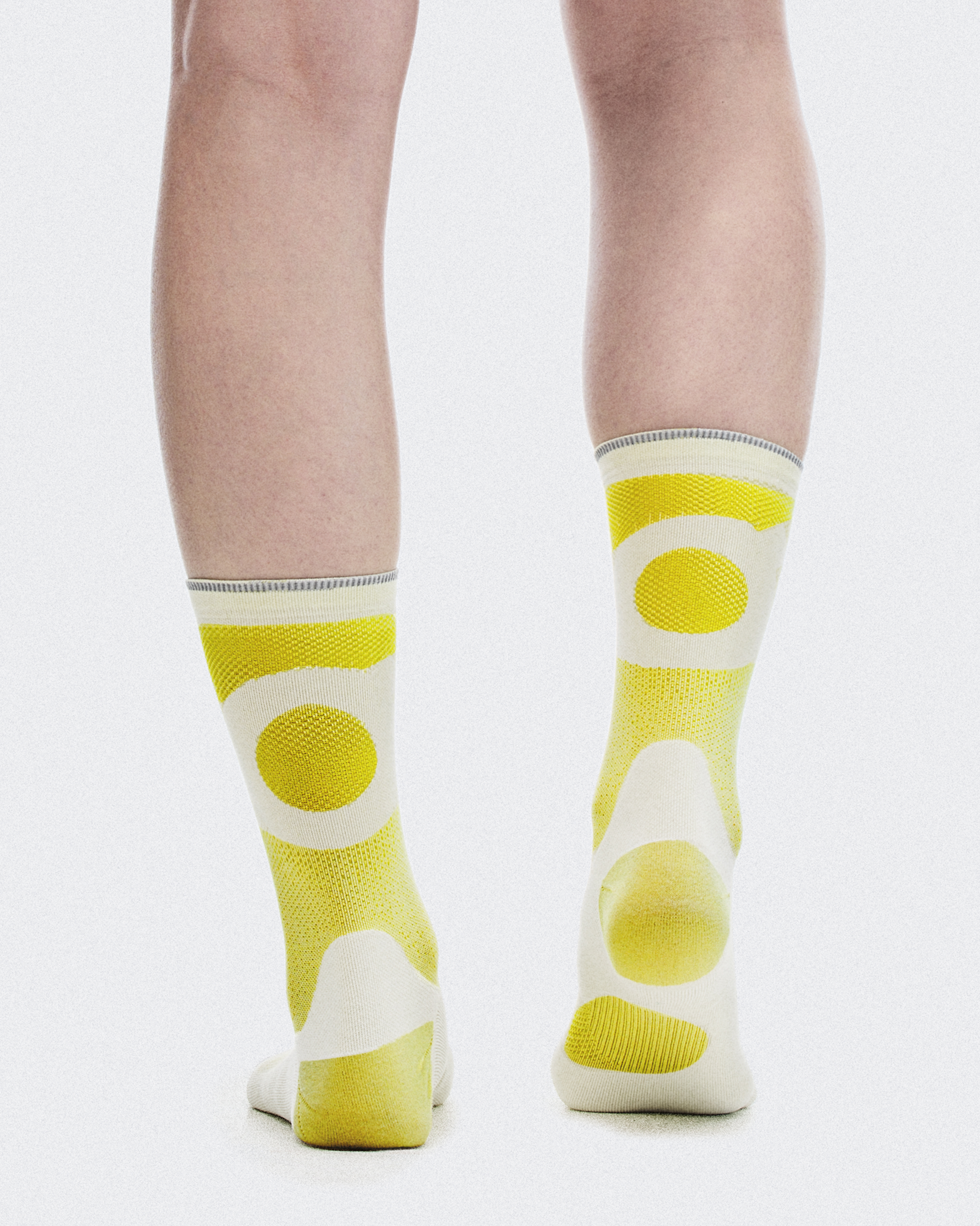 Elite Run Sock High Hyper - White | Lime