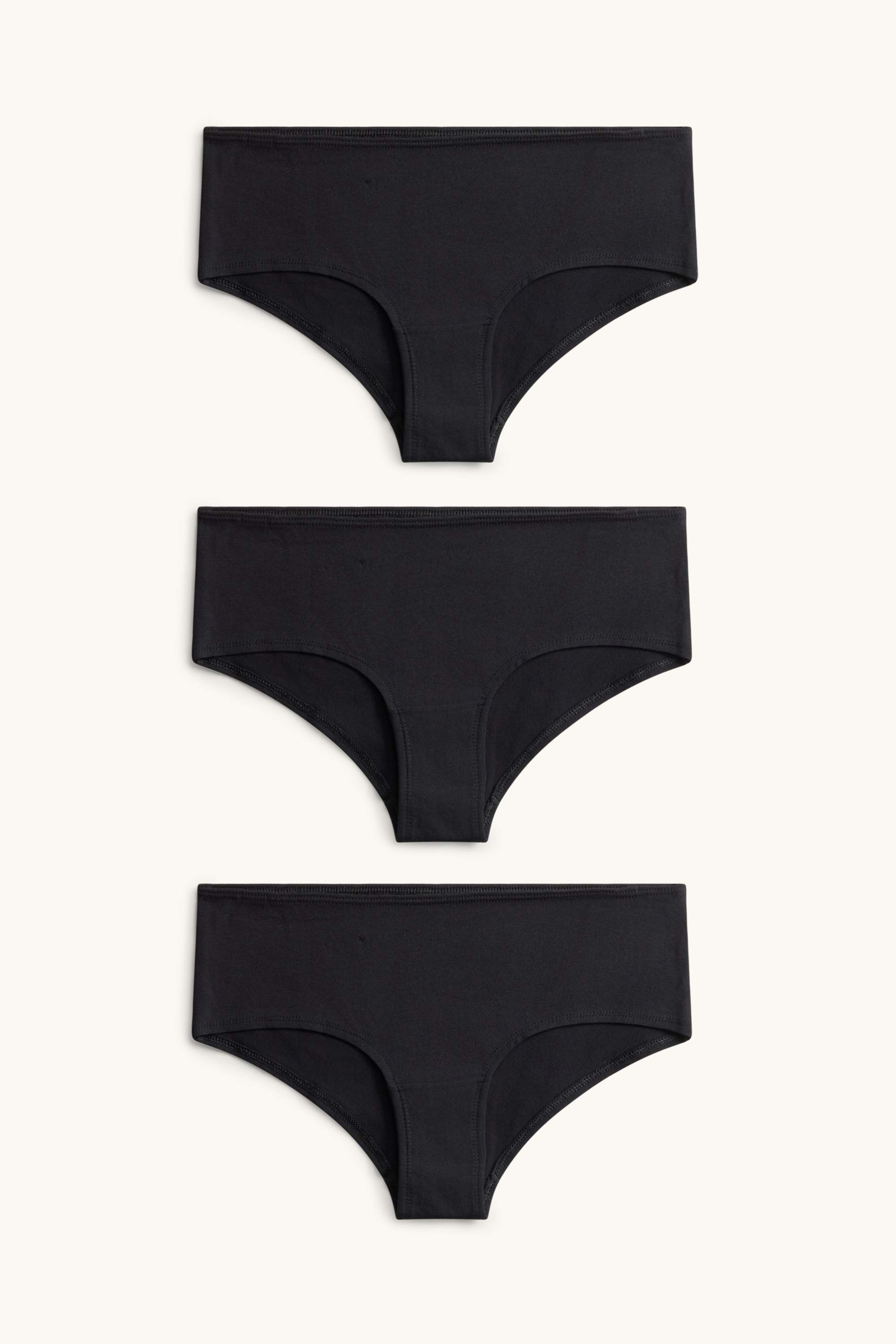 Multipack of 3 - hipsters black