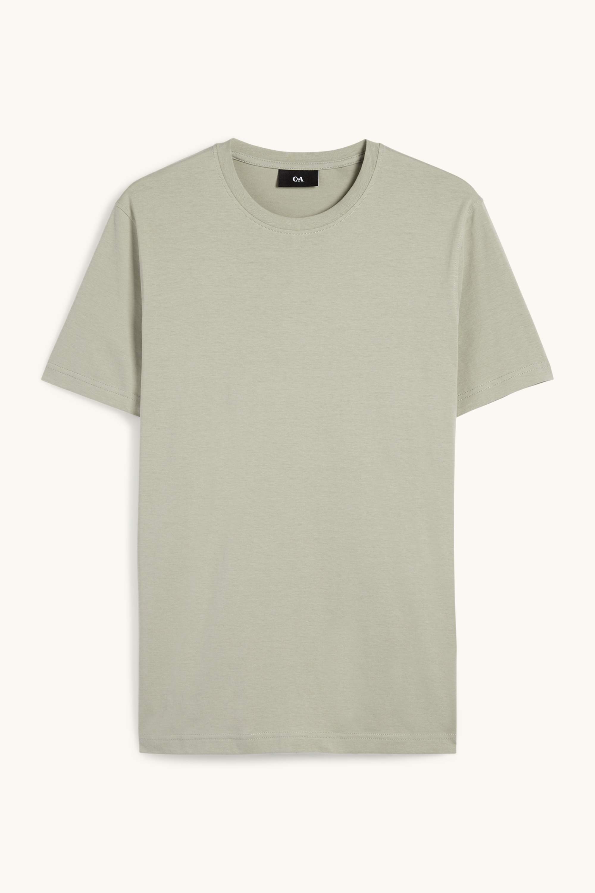 T-shirt - regular fit light green (1)