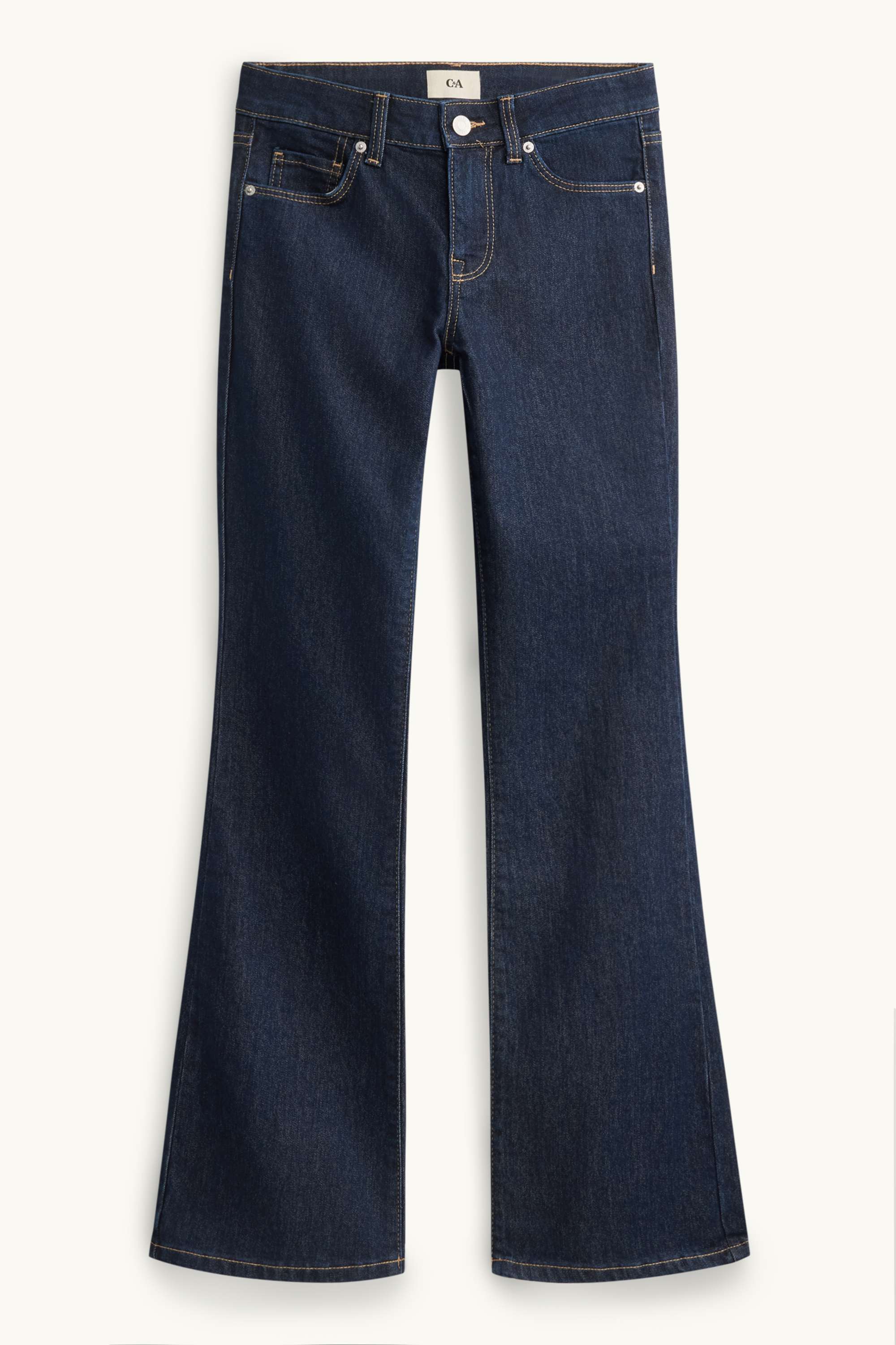Bootcut jeans - low-rise waist denim-dark blue
