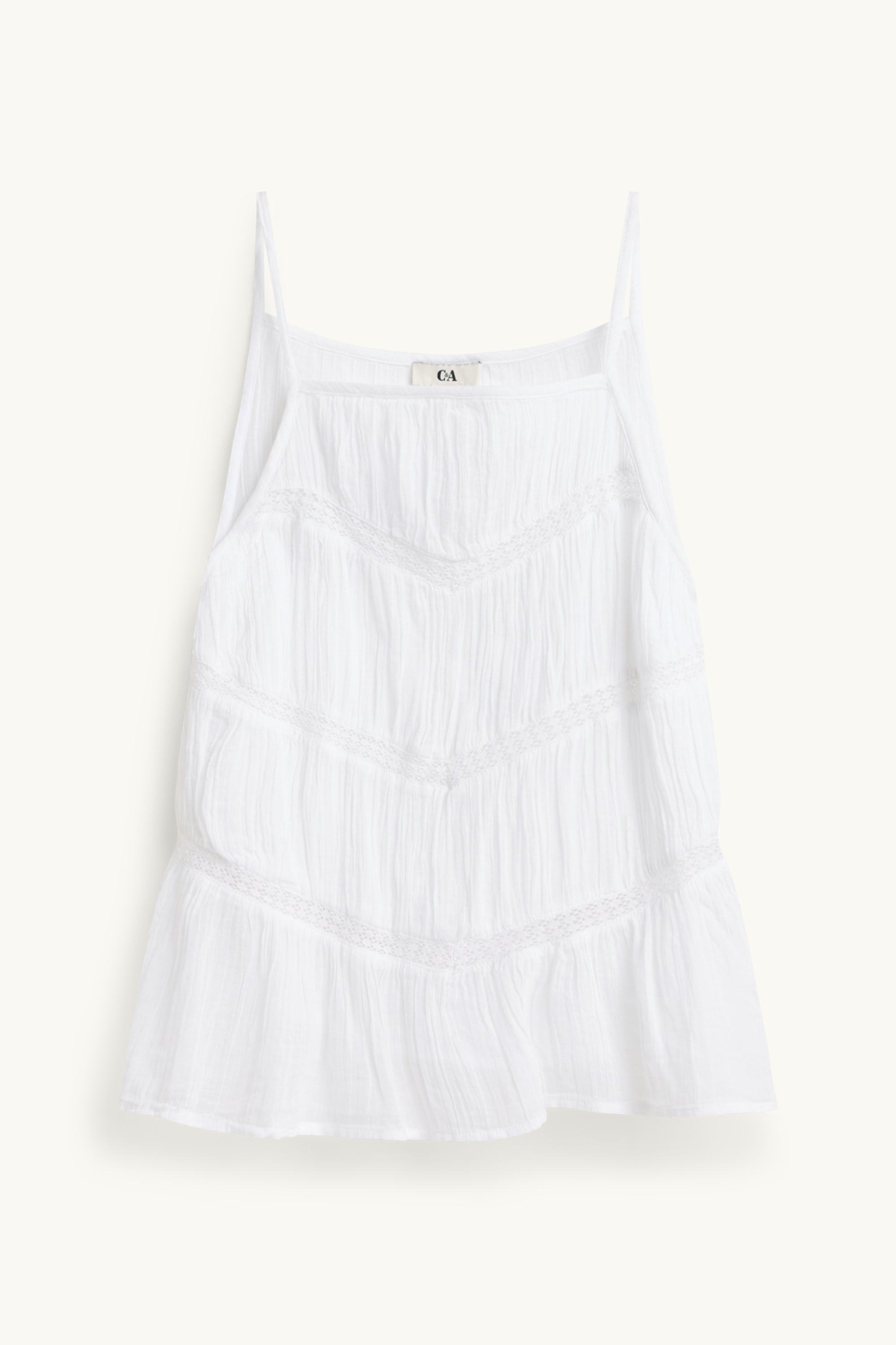 Blouse top - broderie anglaise white