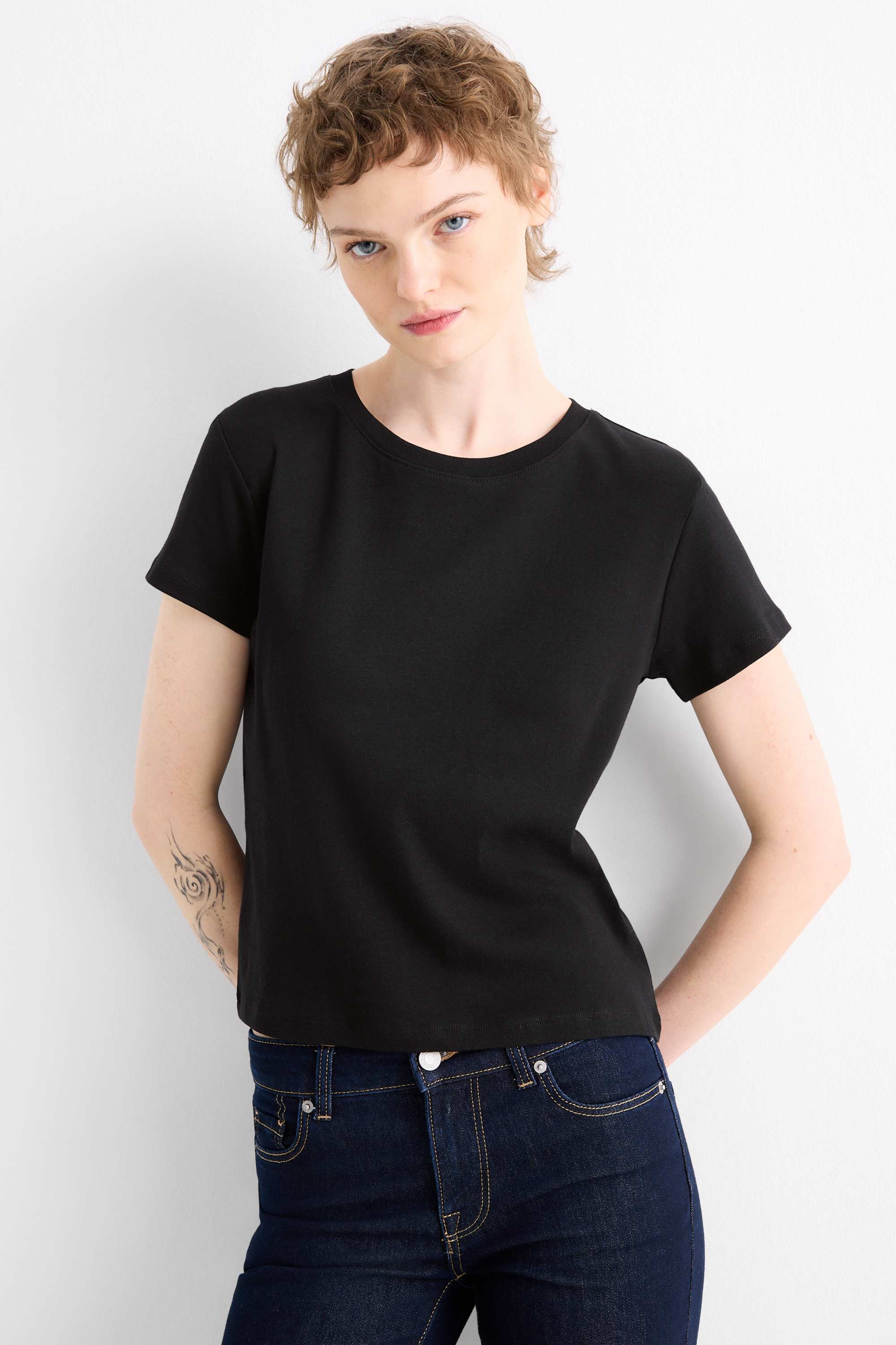 T-shirt - relaxed fit black