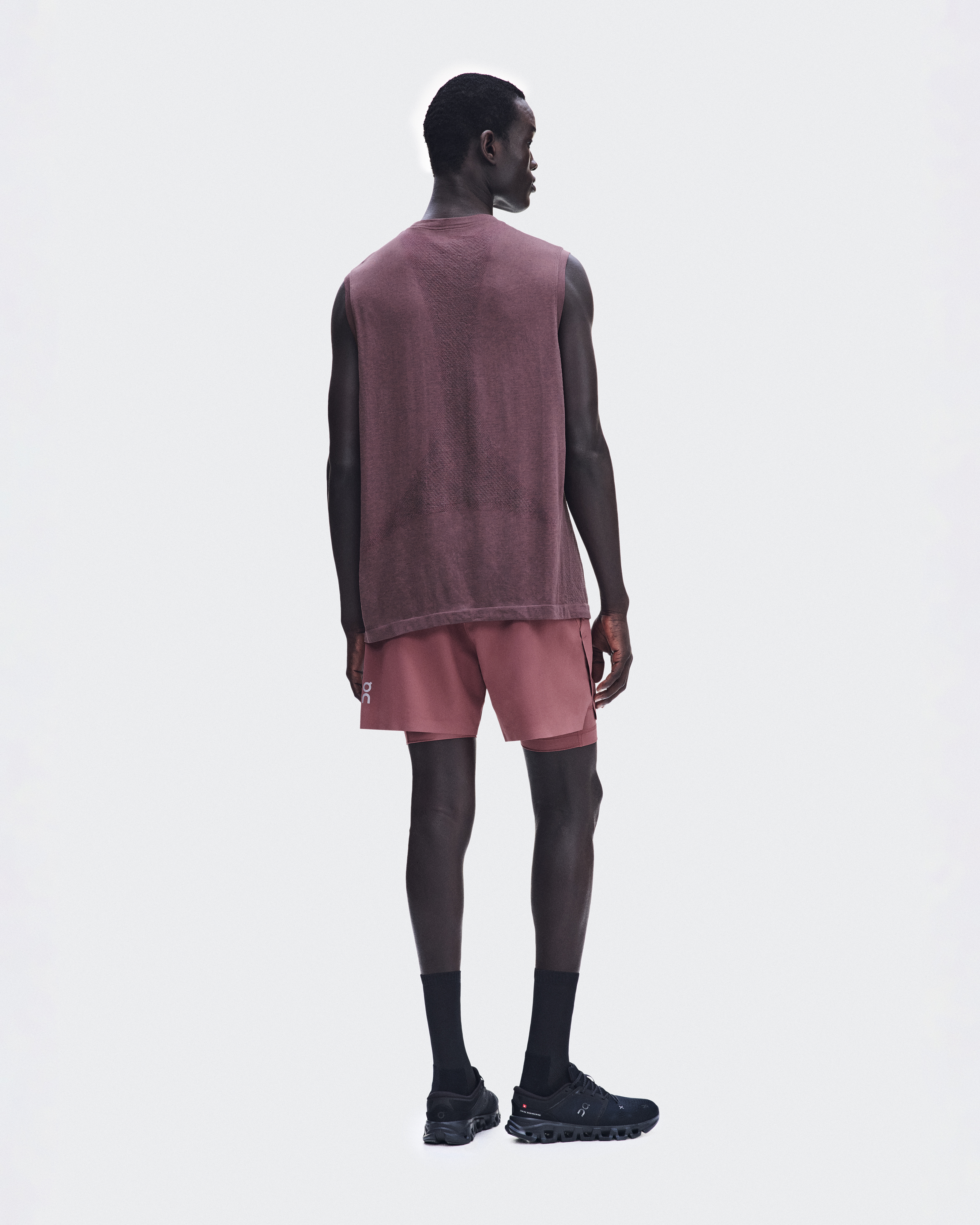 Train Flex Tank - Barberry Heather