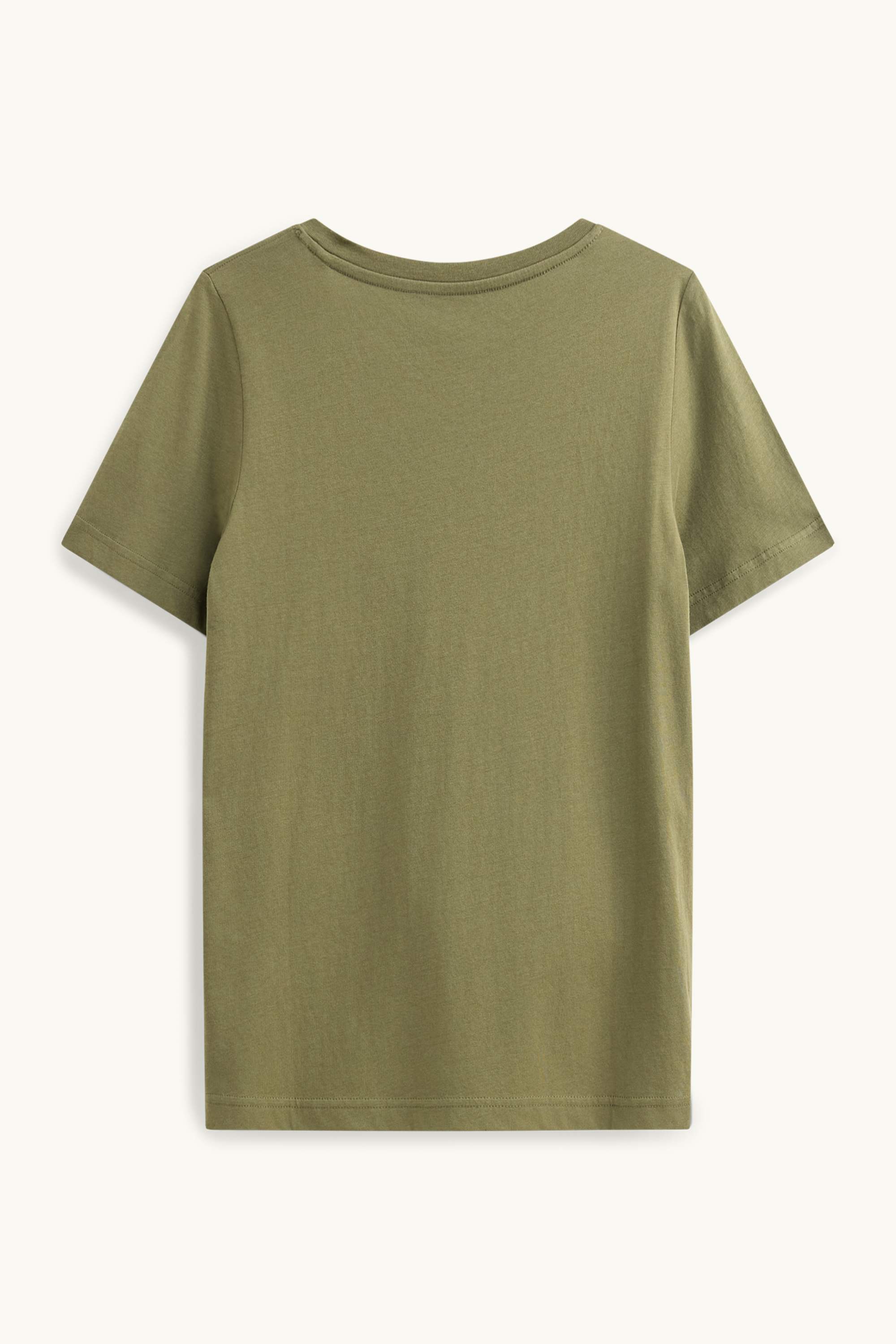 V-neck T-shirt - regular fit khaki