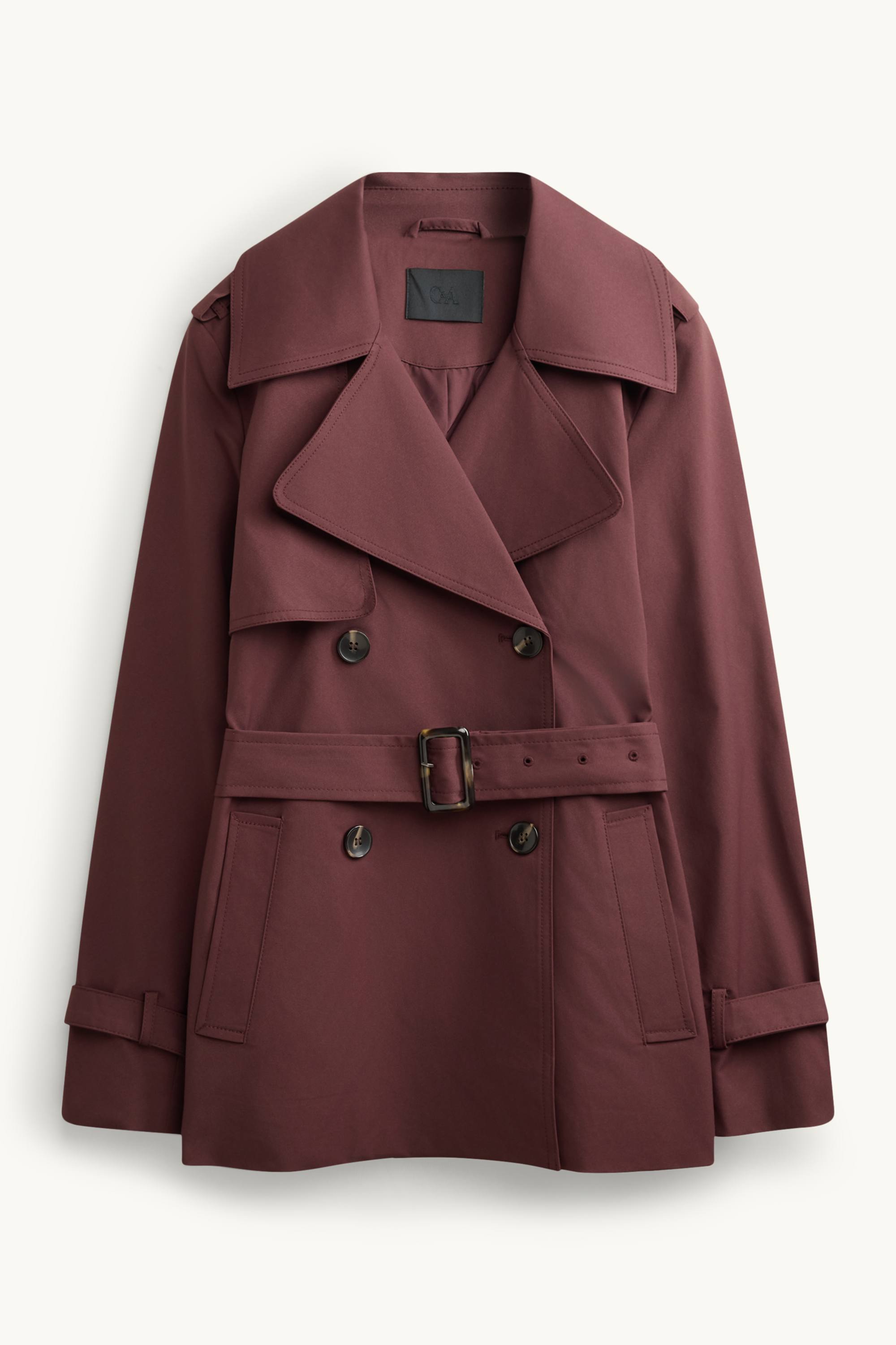 Trench coat - water-repellent bordeaux