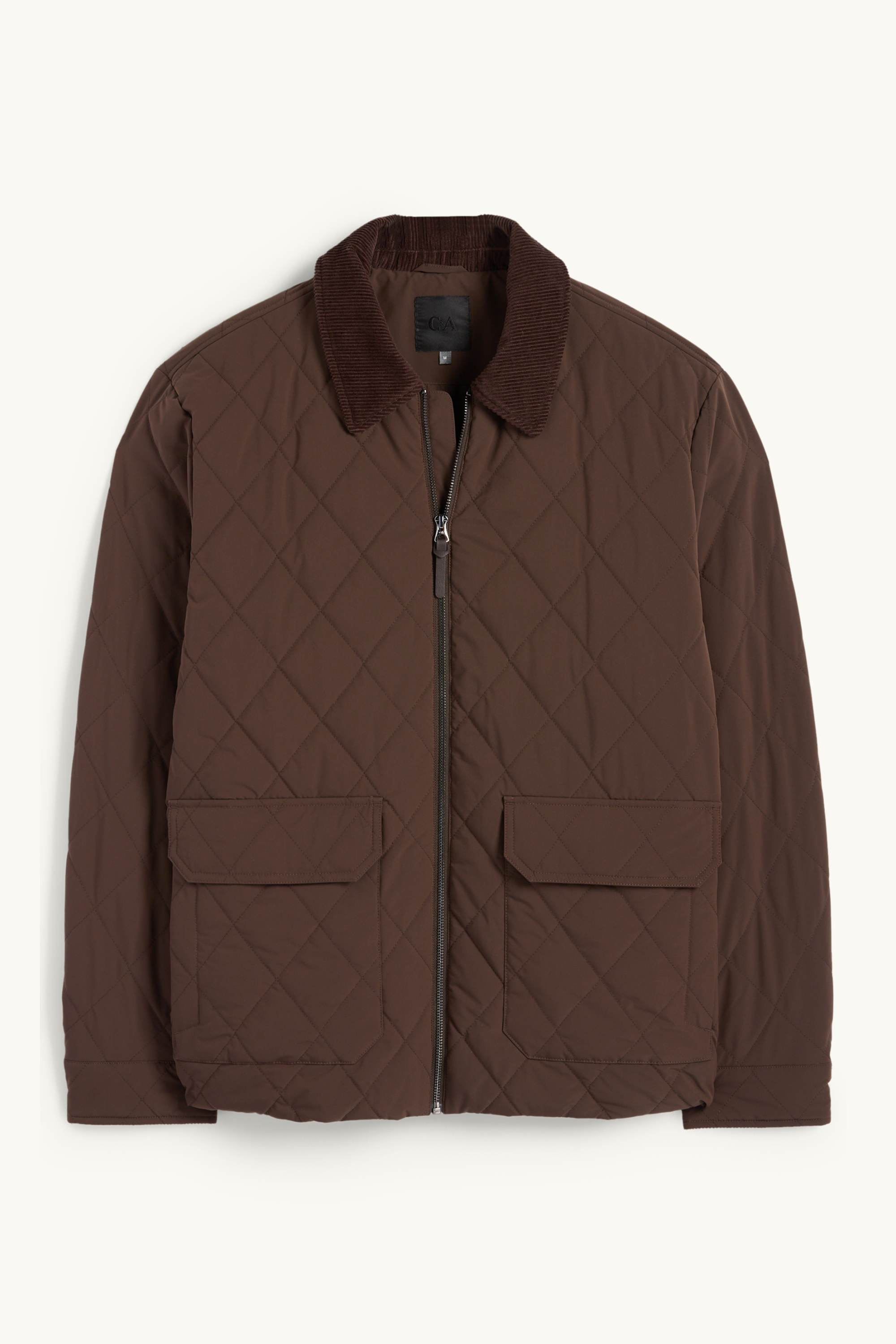 Quilted jacket dark brown (3)