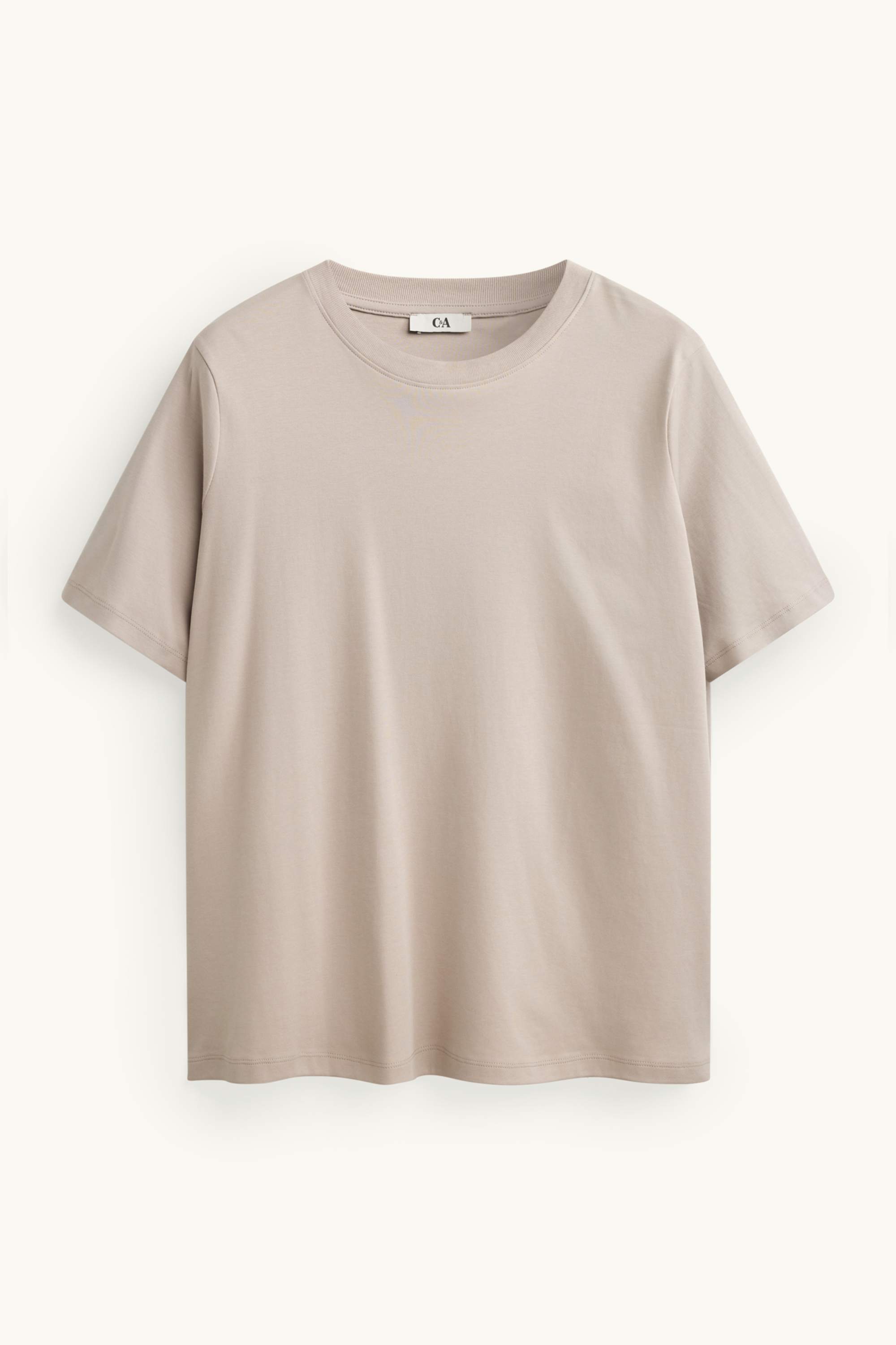 T-shirt - regular fit sand-coloured