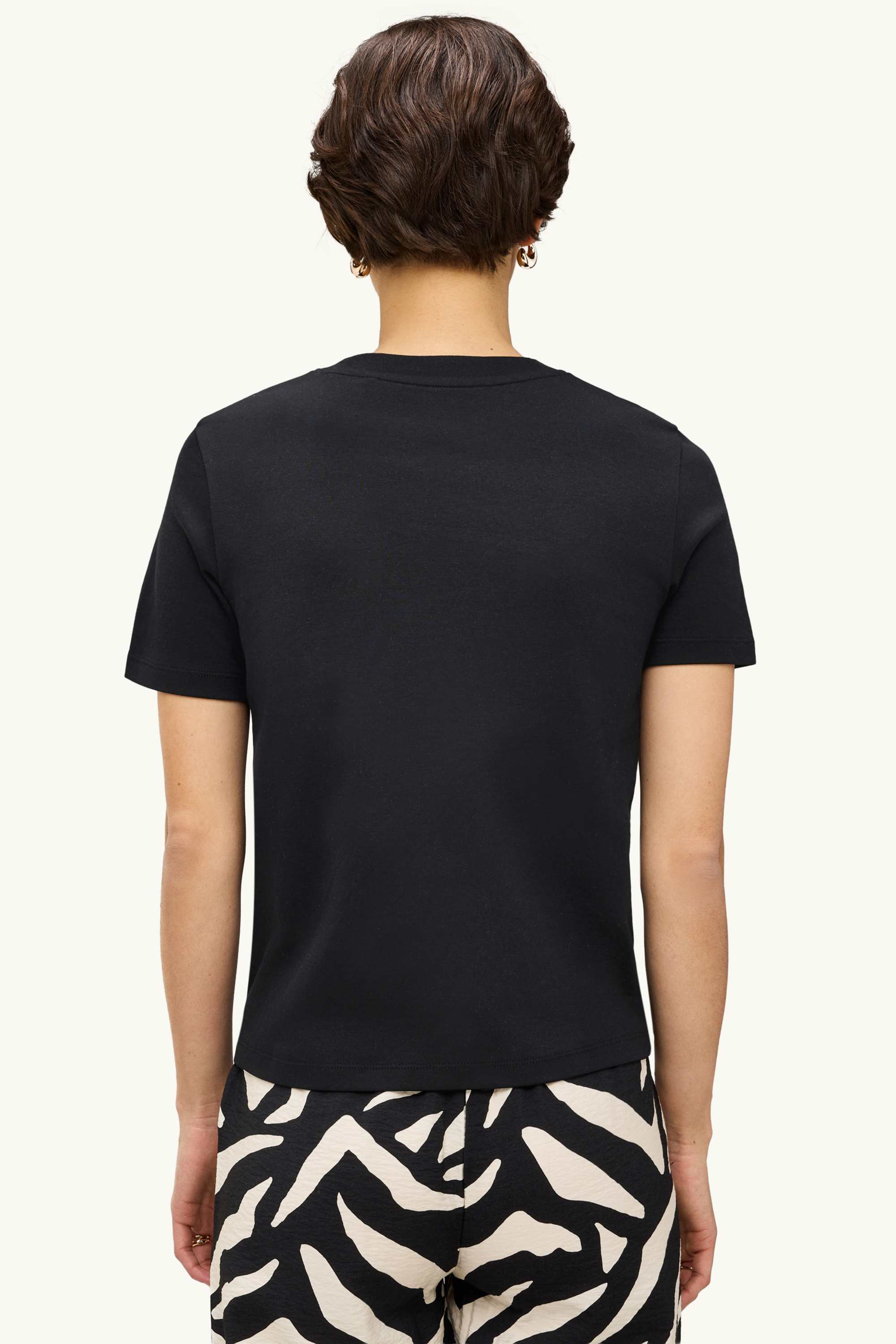 T-shirt - slim fit black