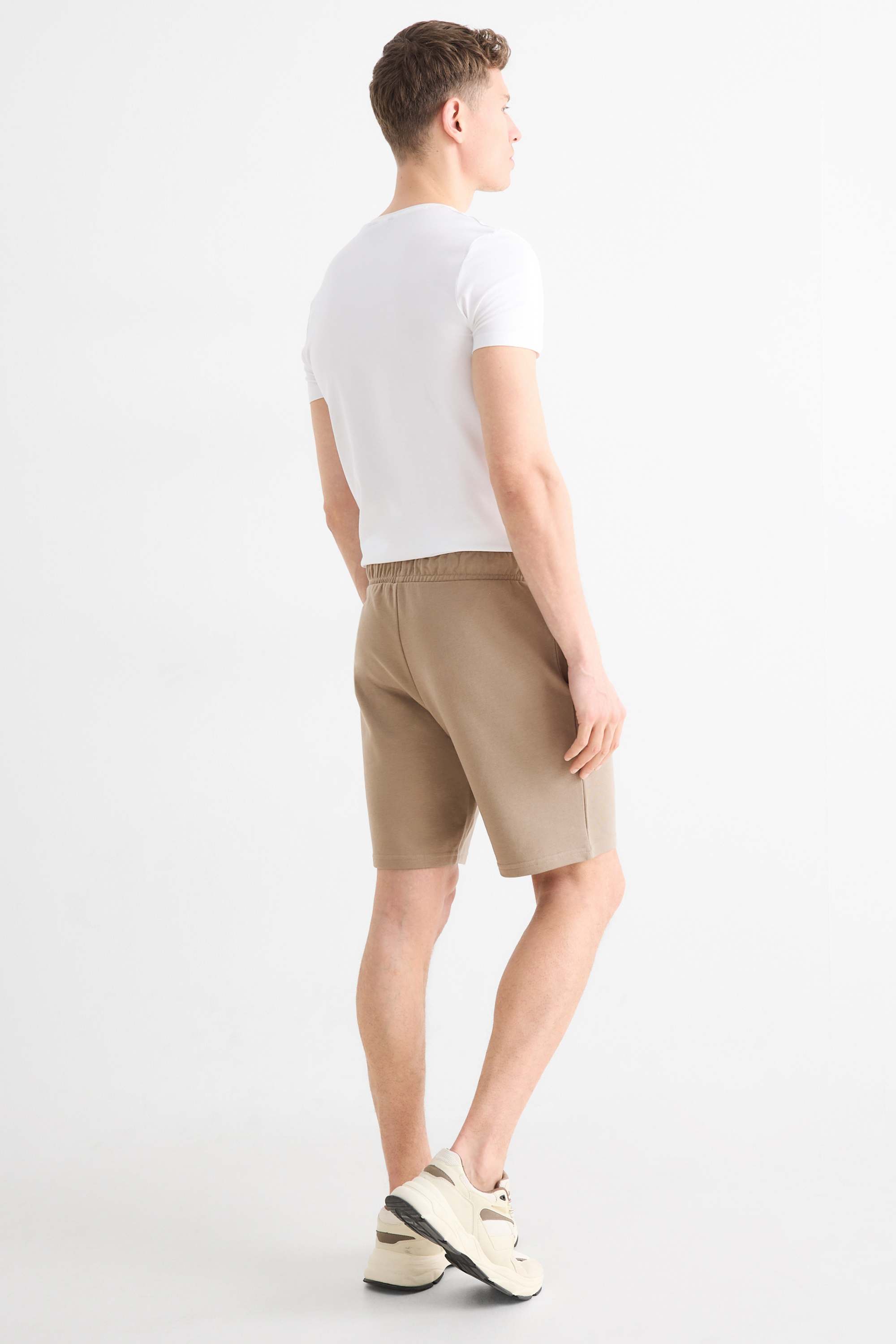 Sweat shorts light brown