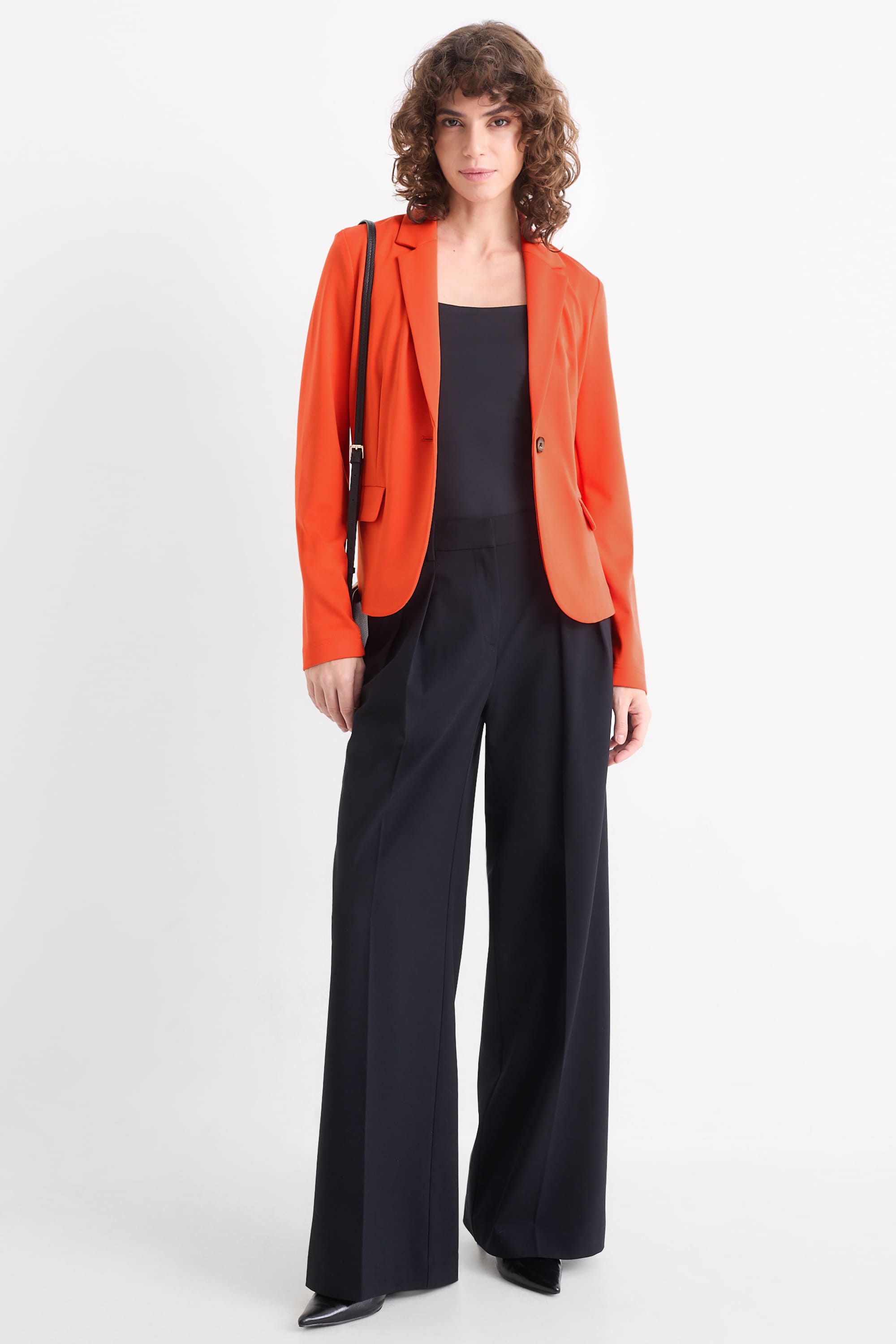 Jersey blazer - regular fit orange