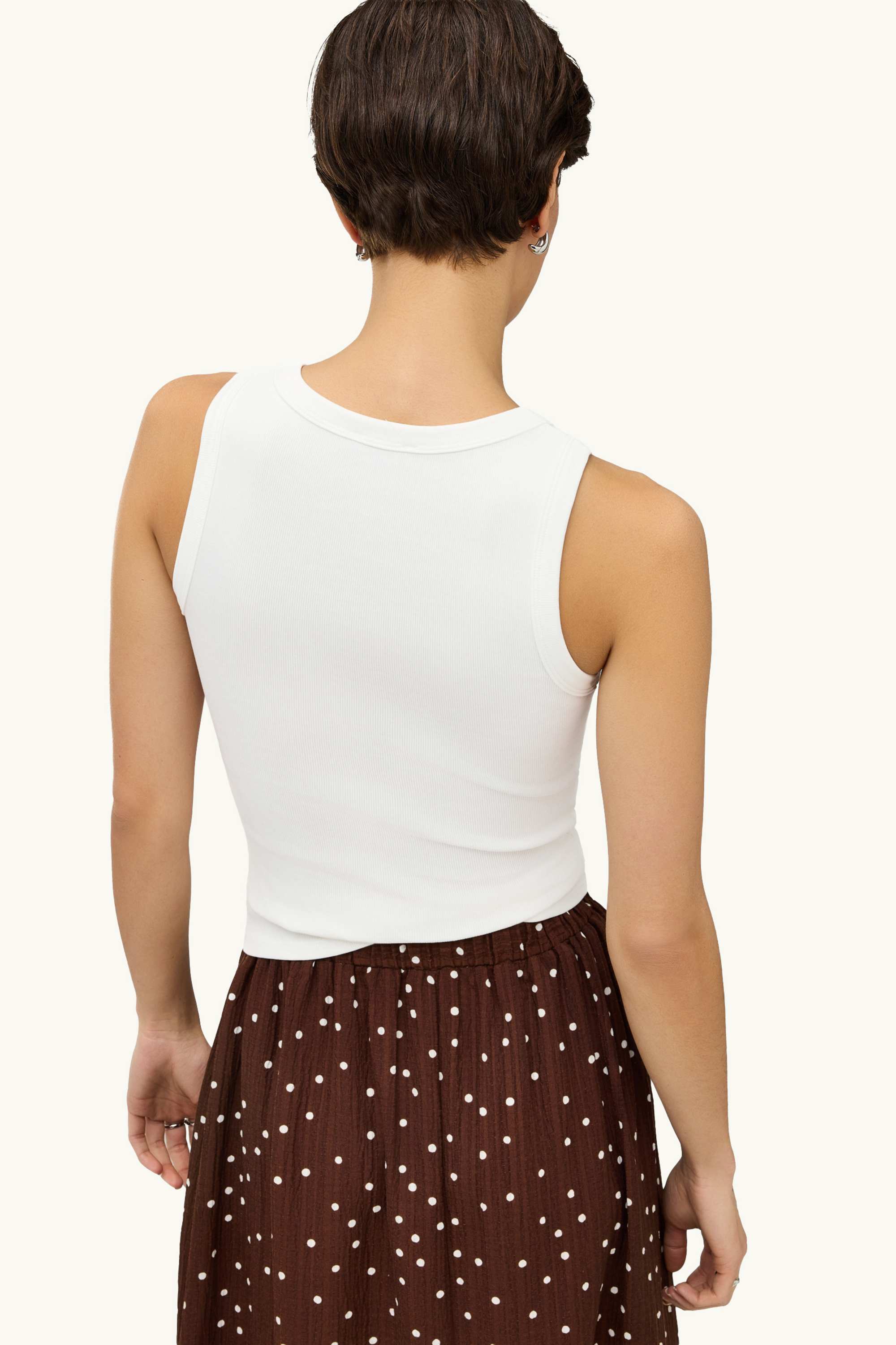 Top - ribbed white