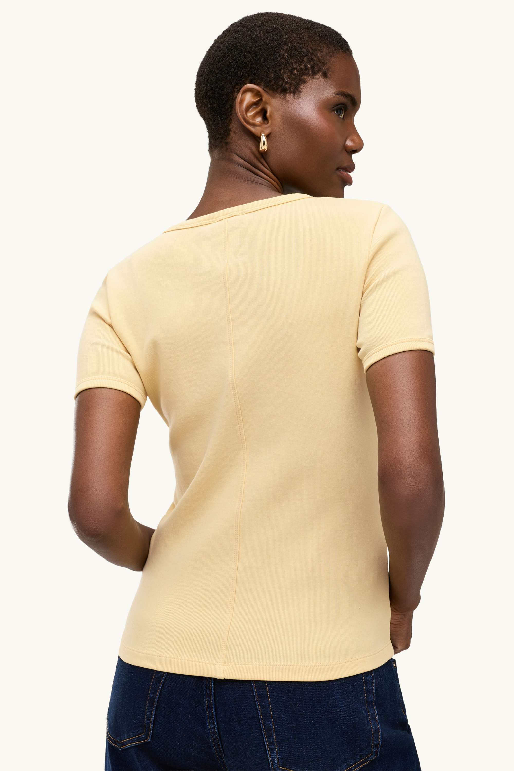 T-shirt - slim fit yellow