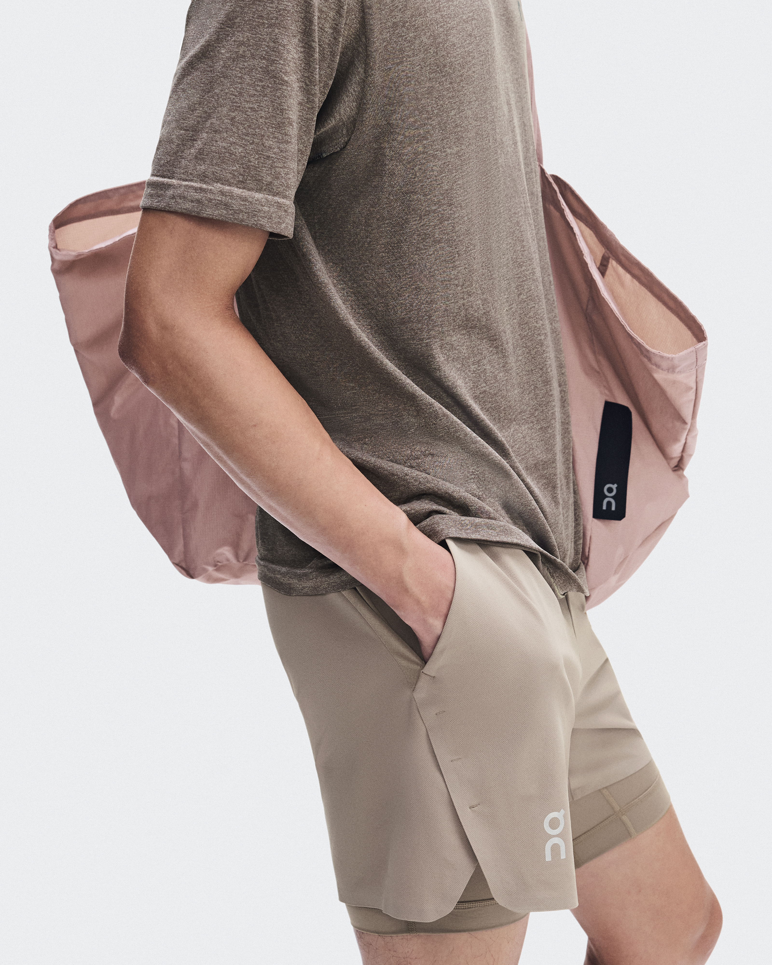 Train 2-in-1 Shorts - Clay