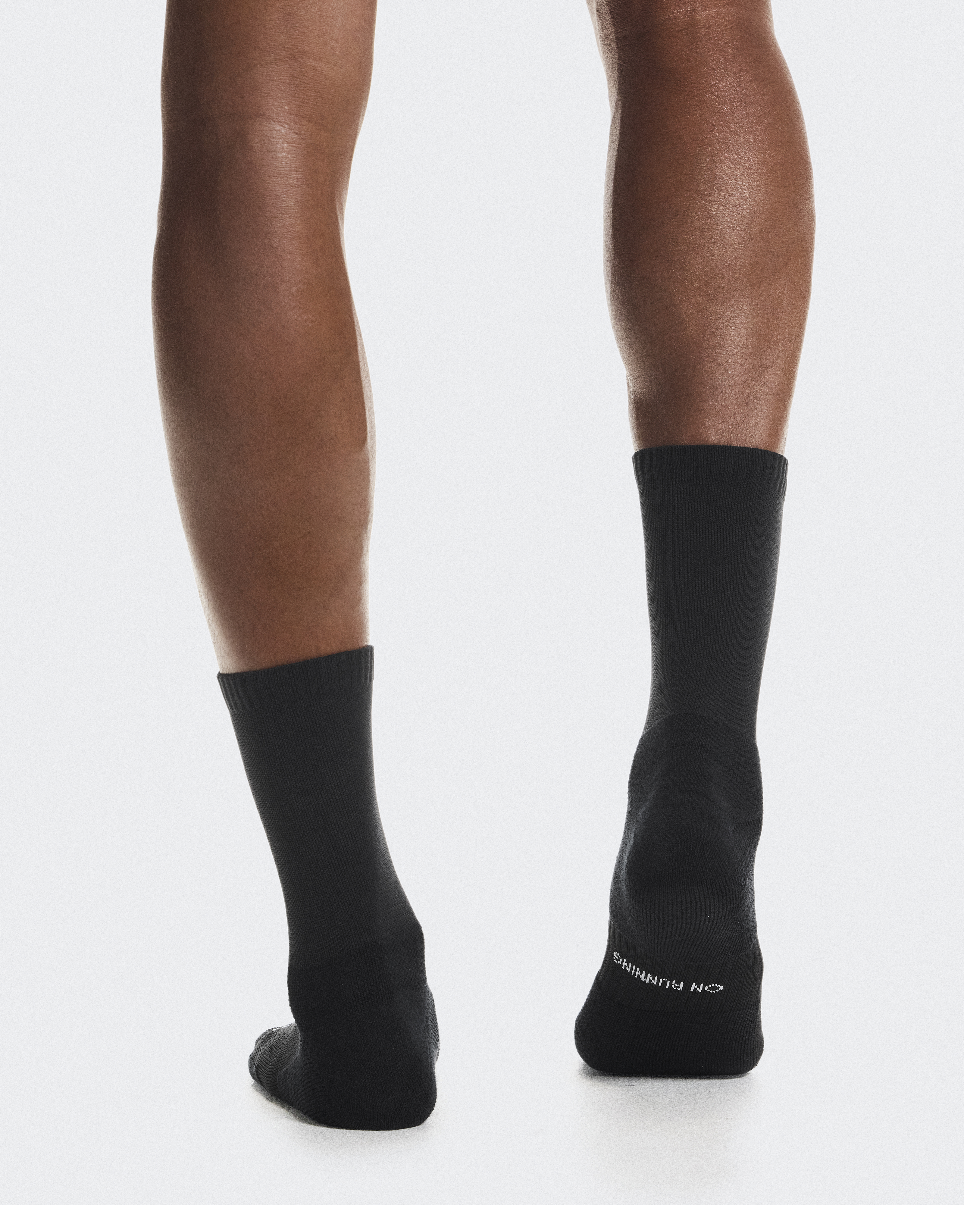 Core Run Sock High 2P - Black