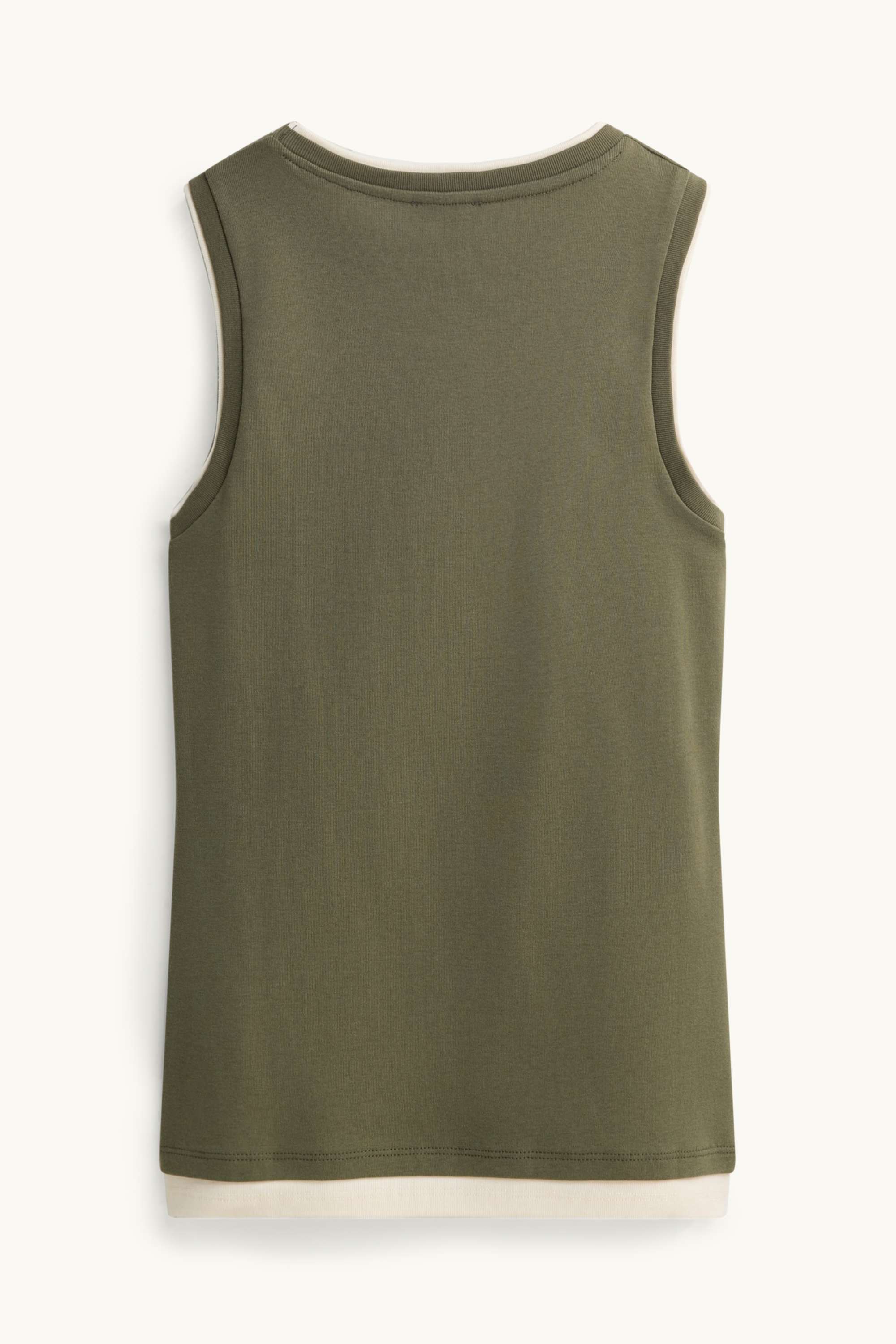 Top - 2-in-1 look khaki