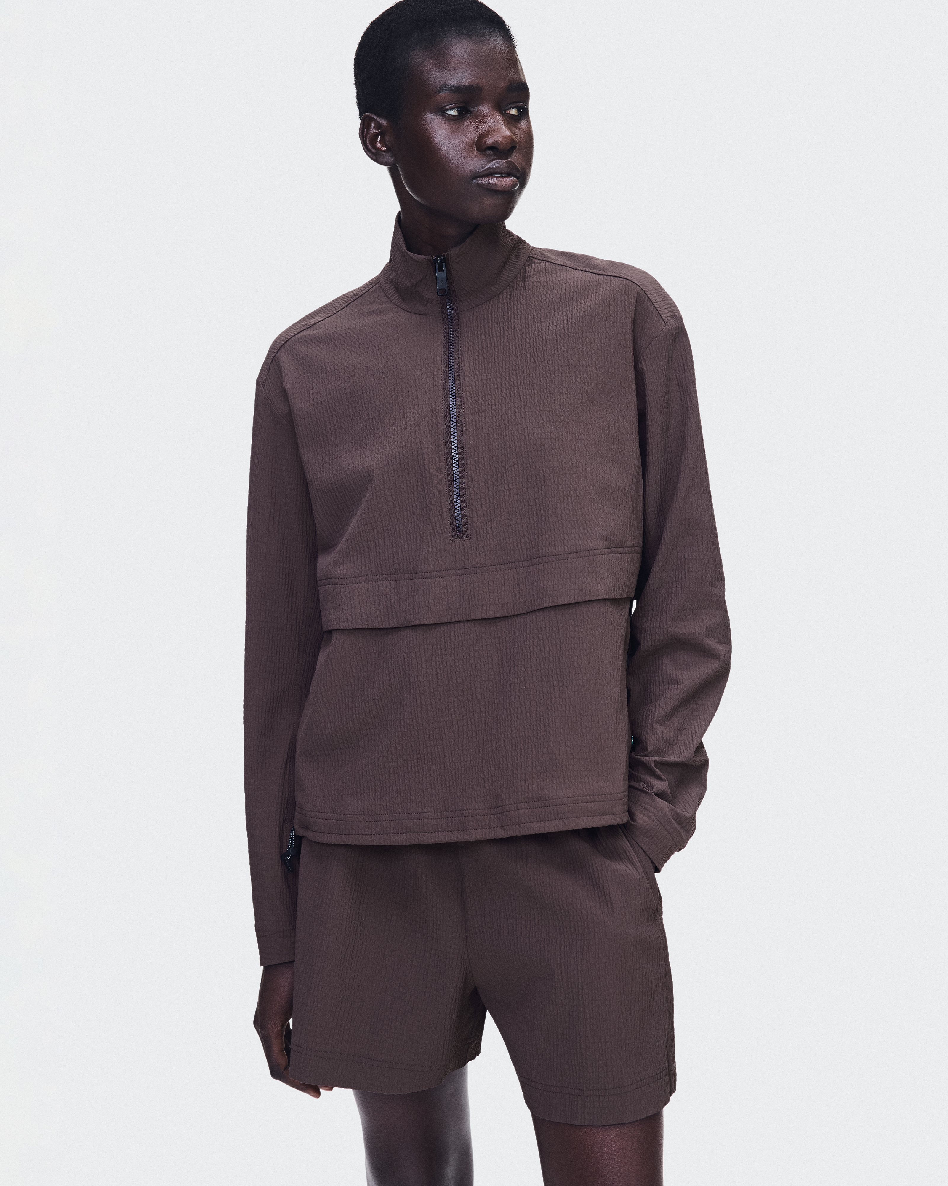 Courtside 1/2 Zip Eaze - Mulberry