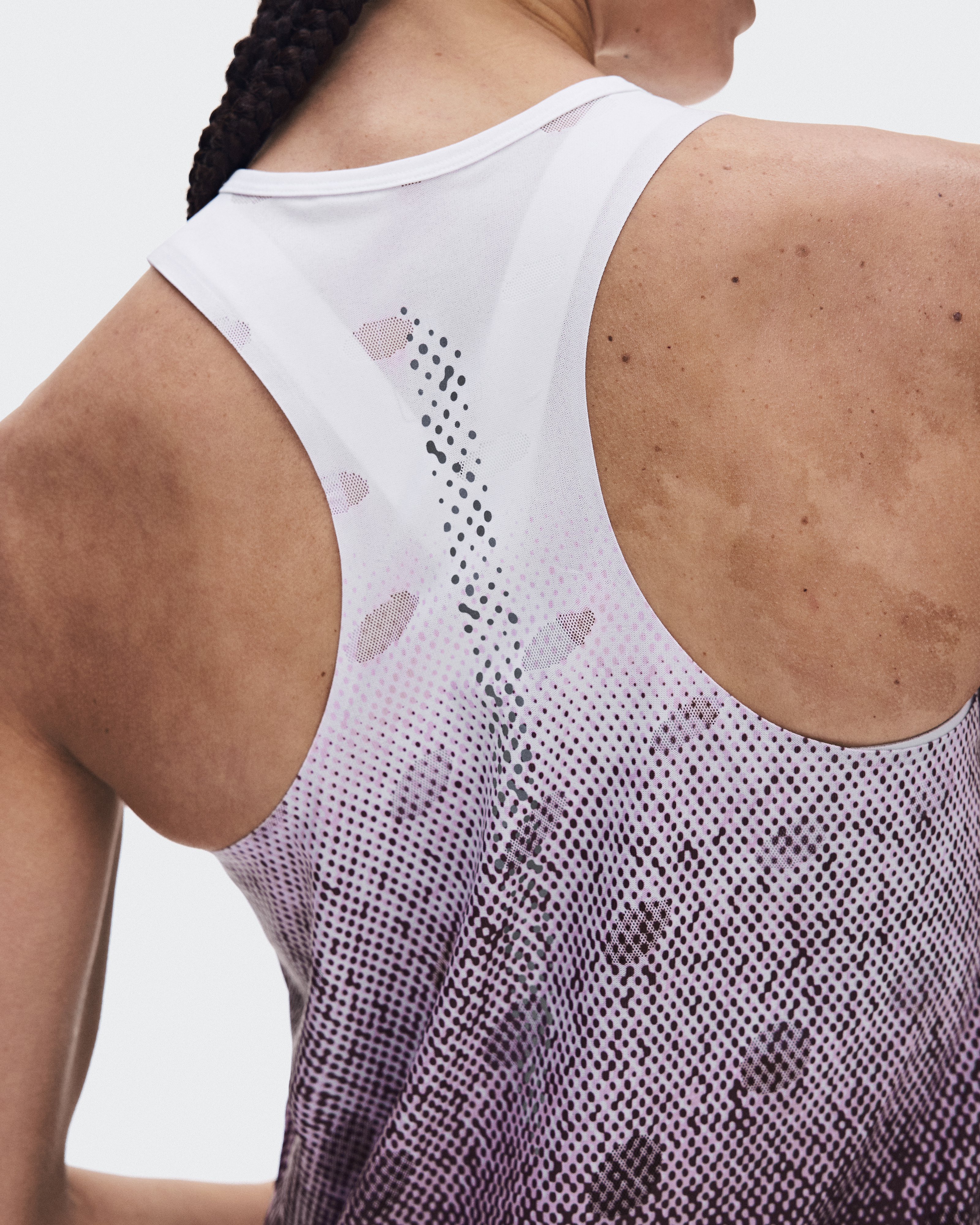 Zero Tank Breathe - Foxglove | White