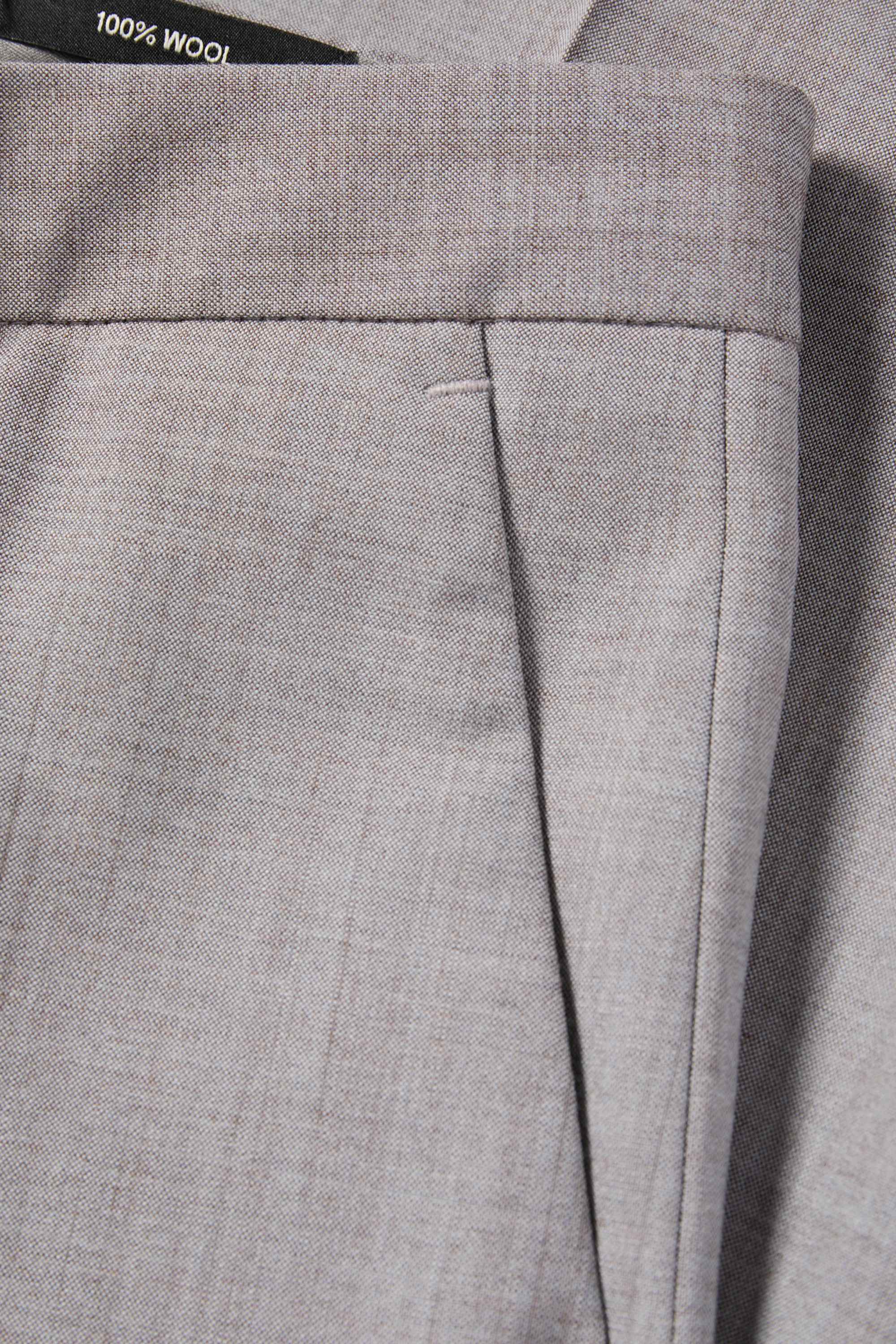Mix & match wool trousers - regular fit light gray