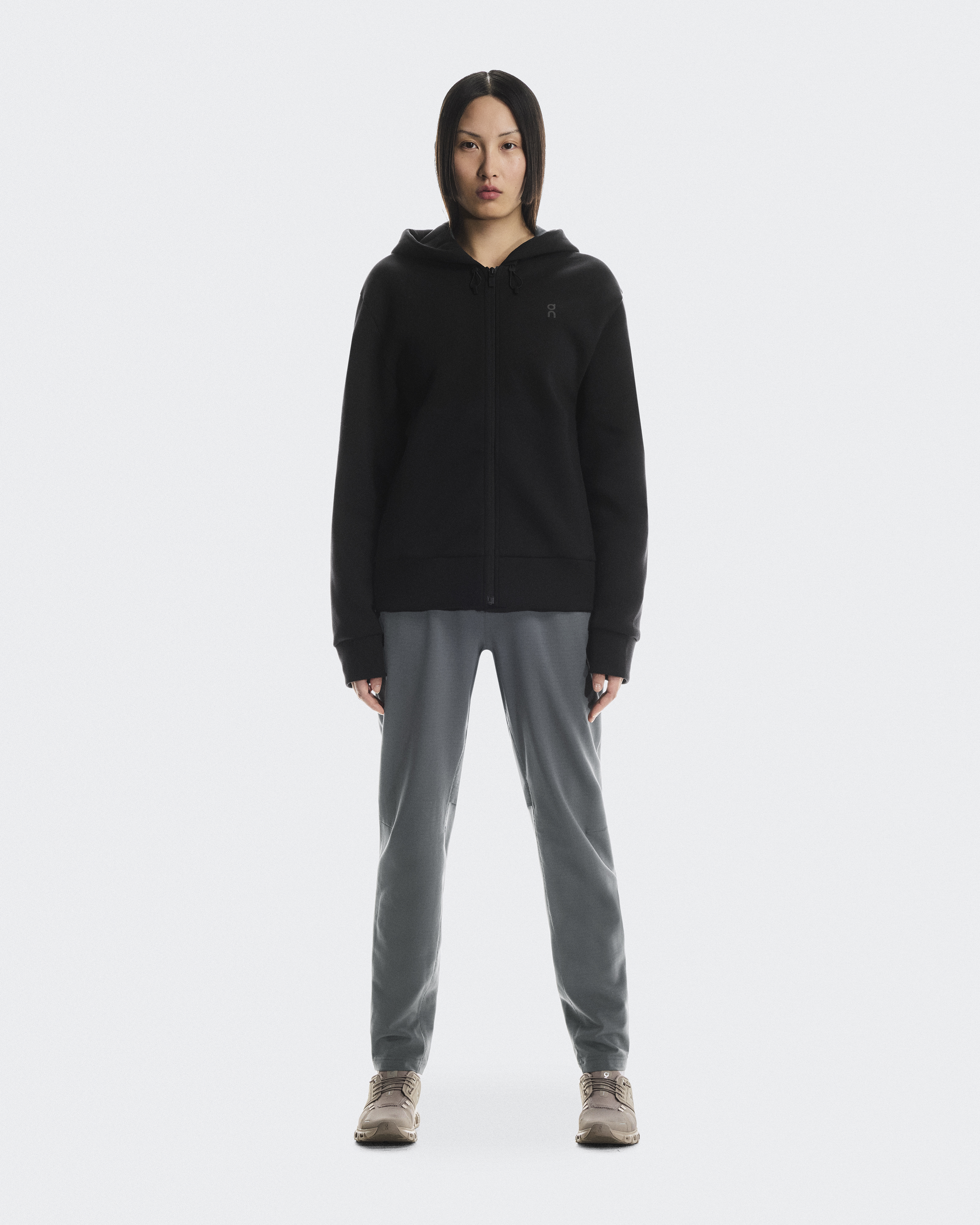 Focus Tech Zip Hoodie - Black