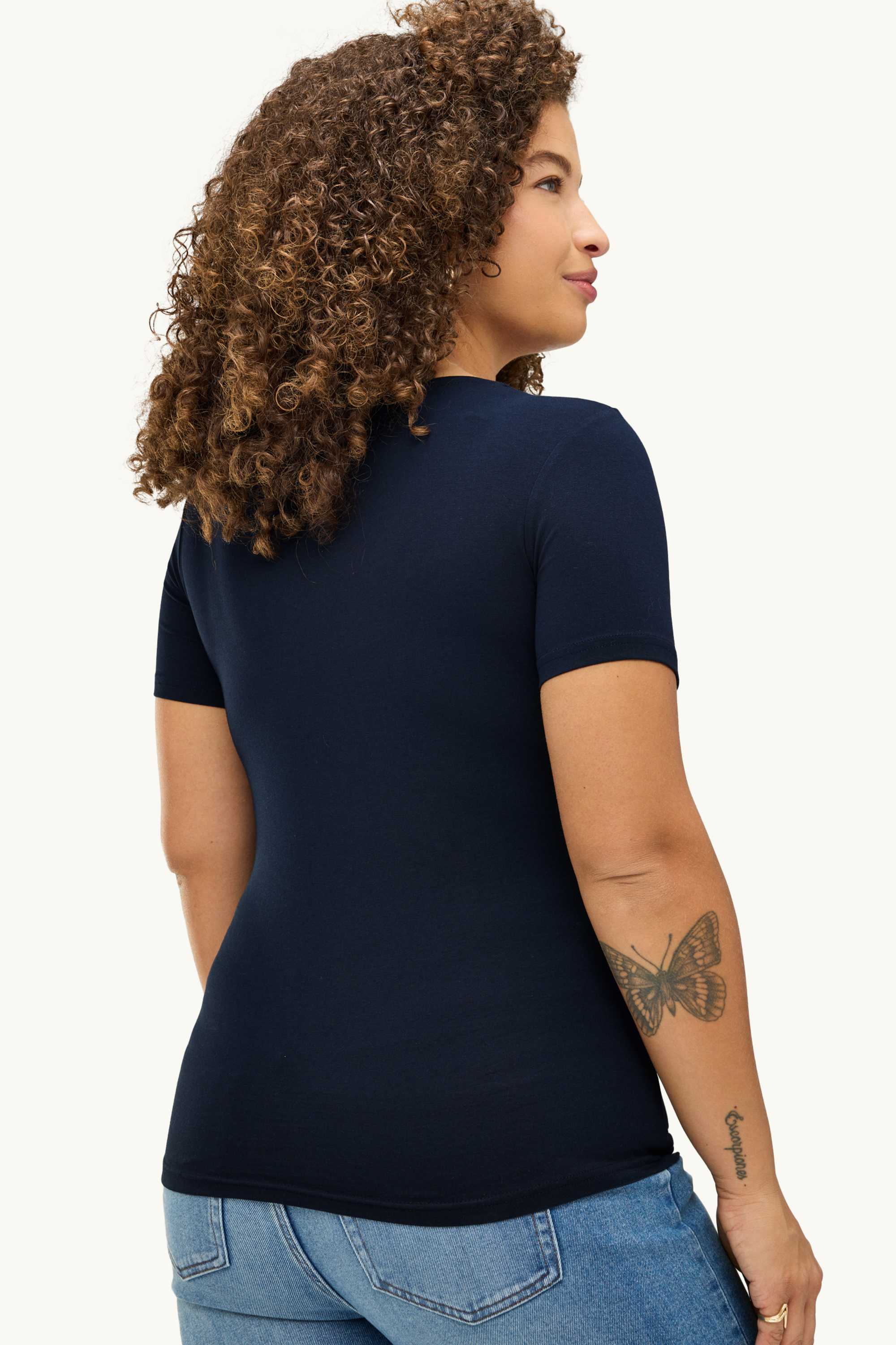 T-shirt - slim fit dark blue