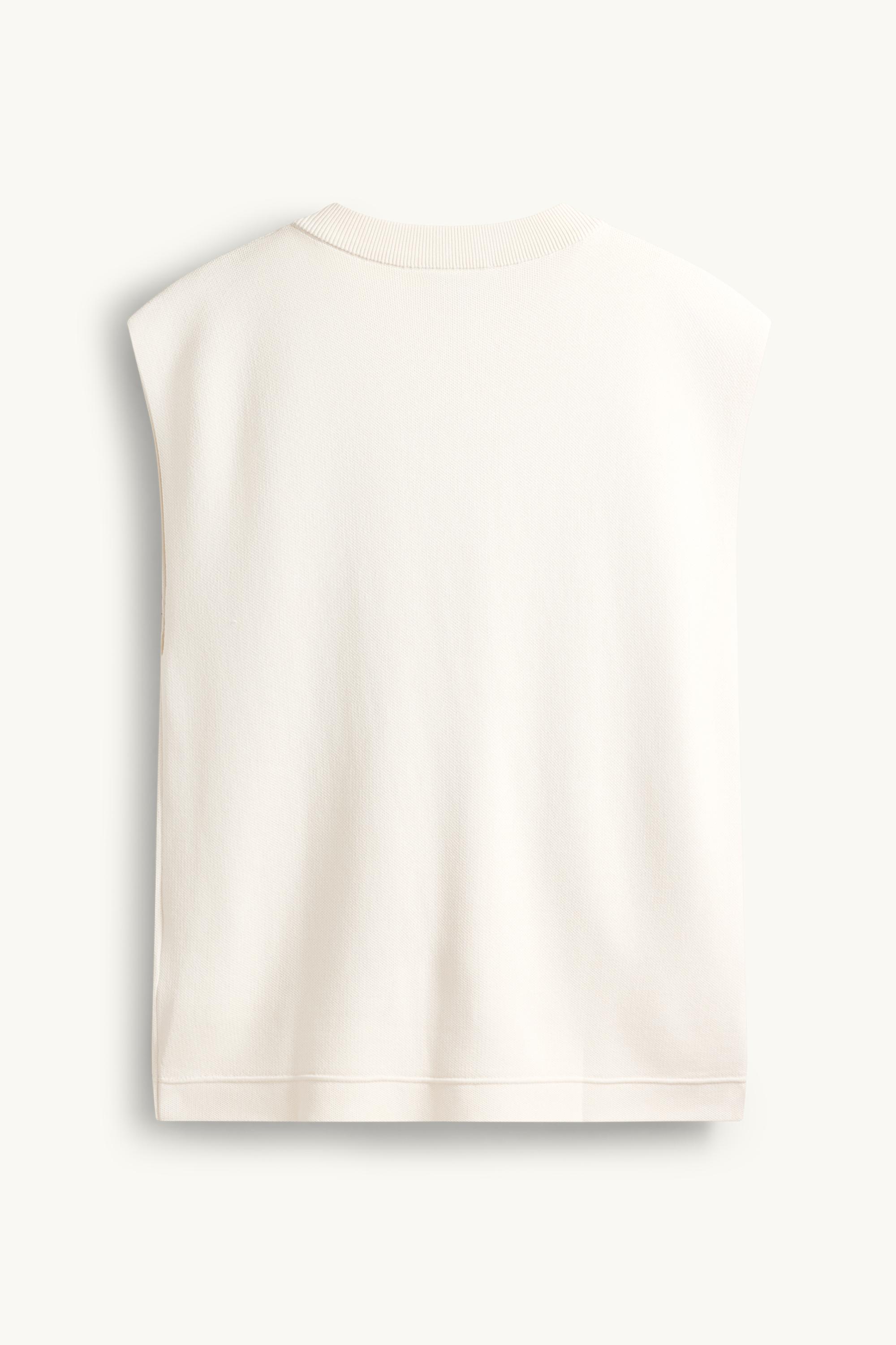 Knitted waistcoat cremewhite