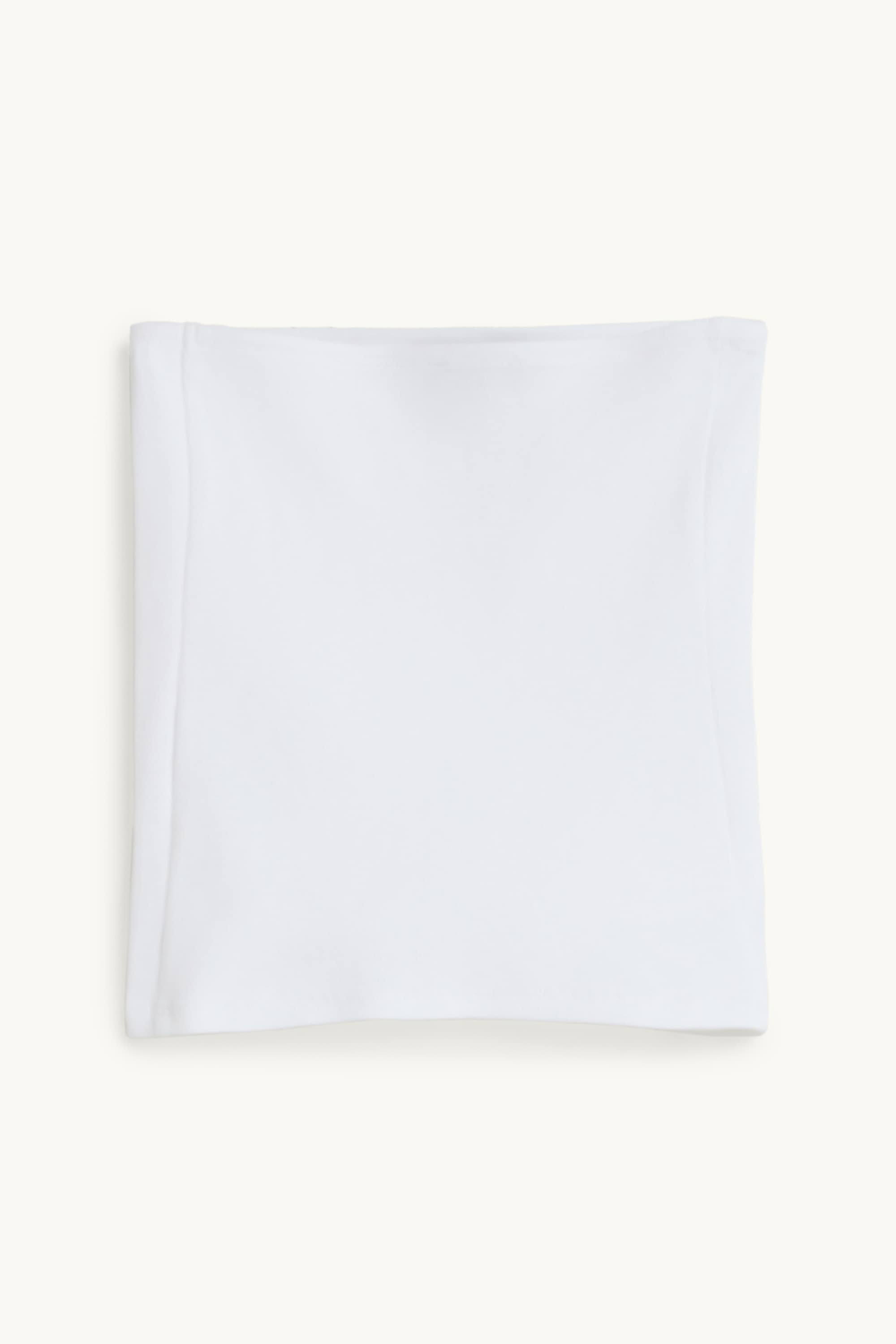 Cropped bandeau top white