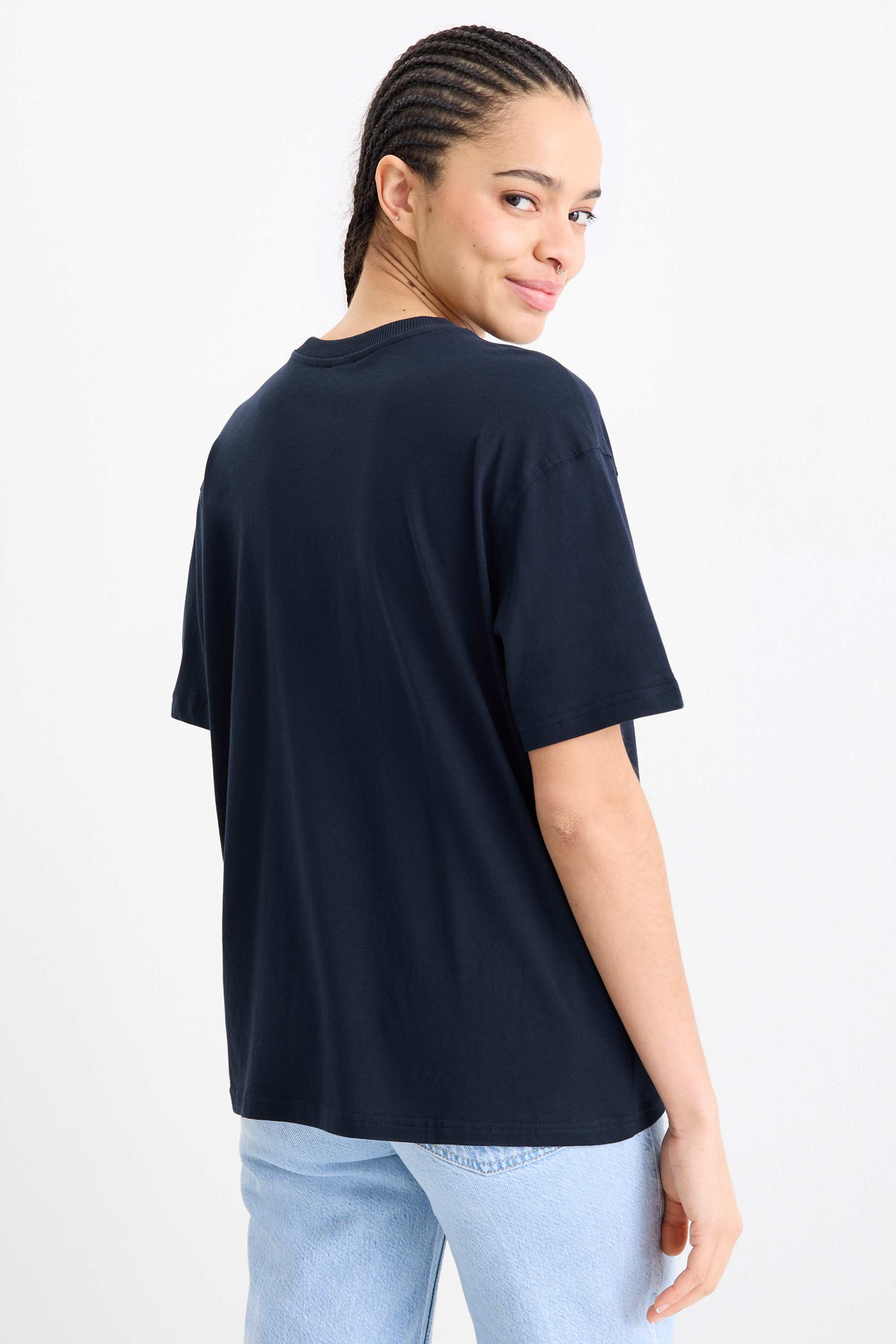 T-shirt - oversized dark blue