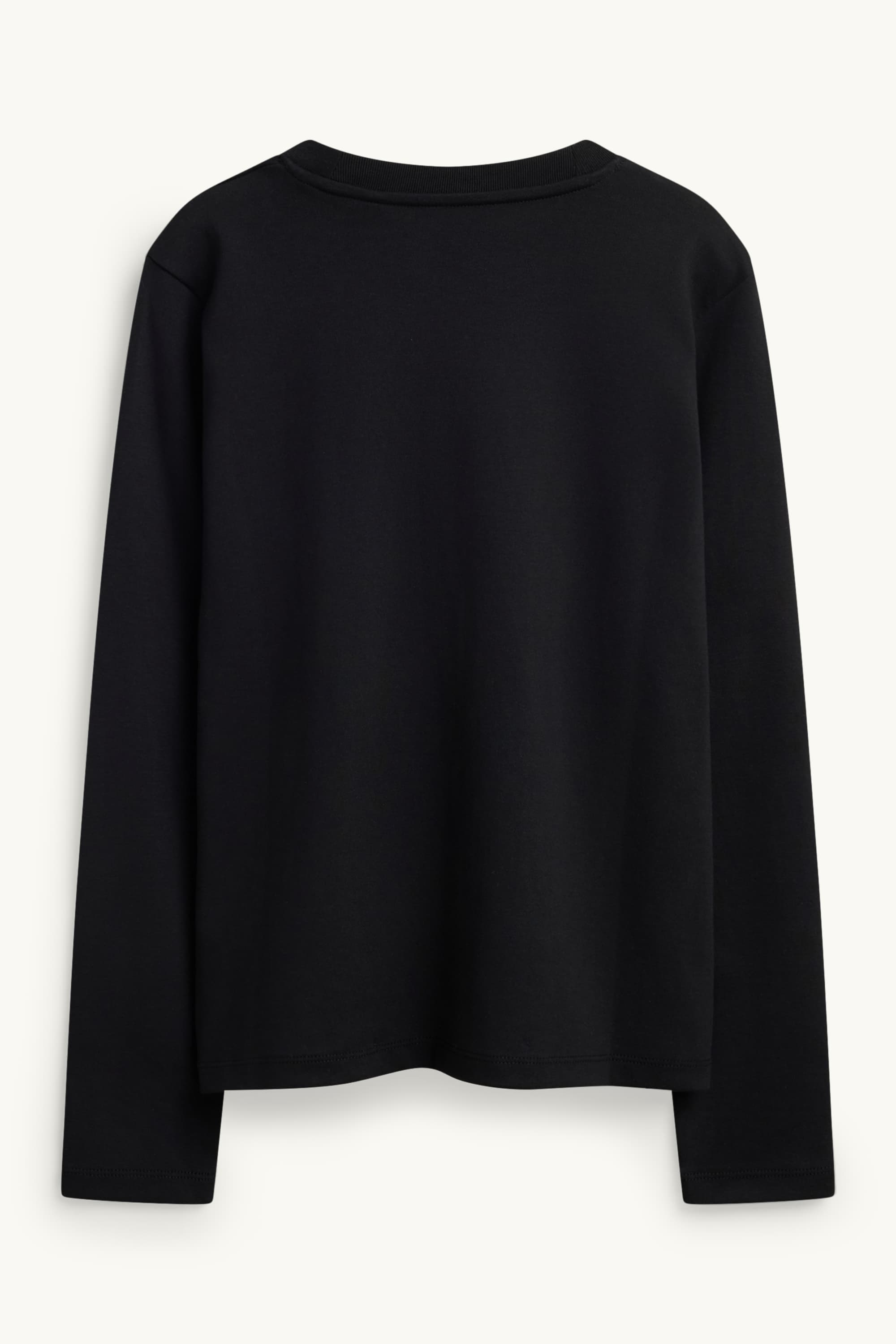 Long sleeve top- regular fit black