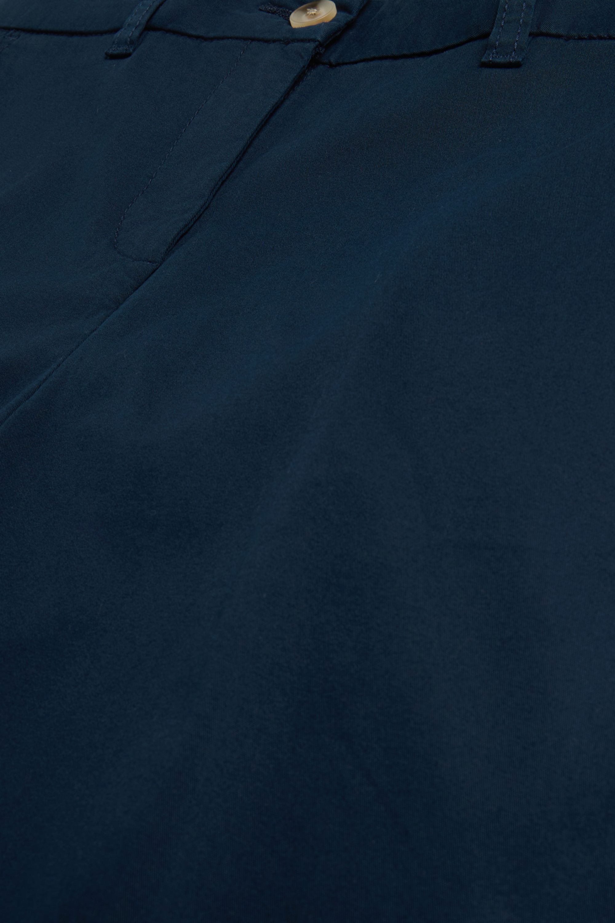 Basic Bermuda shorts - mid-rise waist dark blue