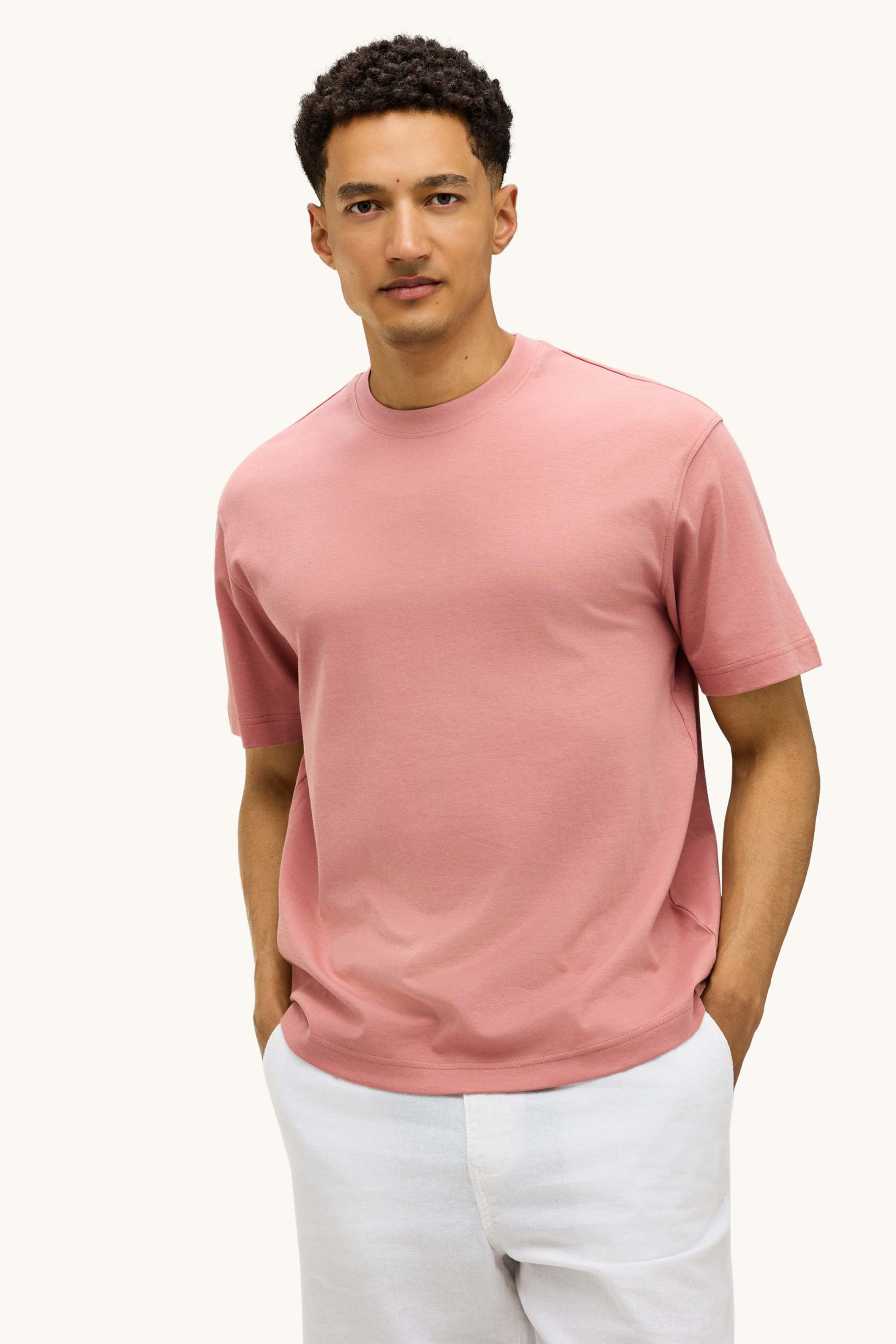 T-shirt - relaxed fit salmon coloured