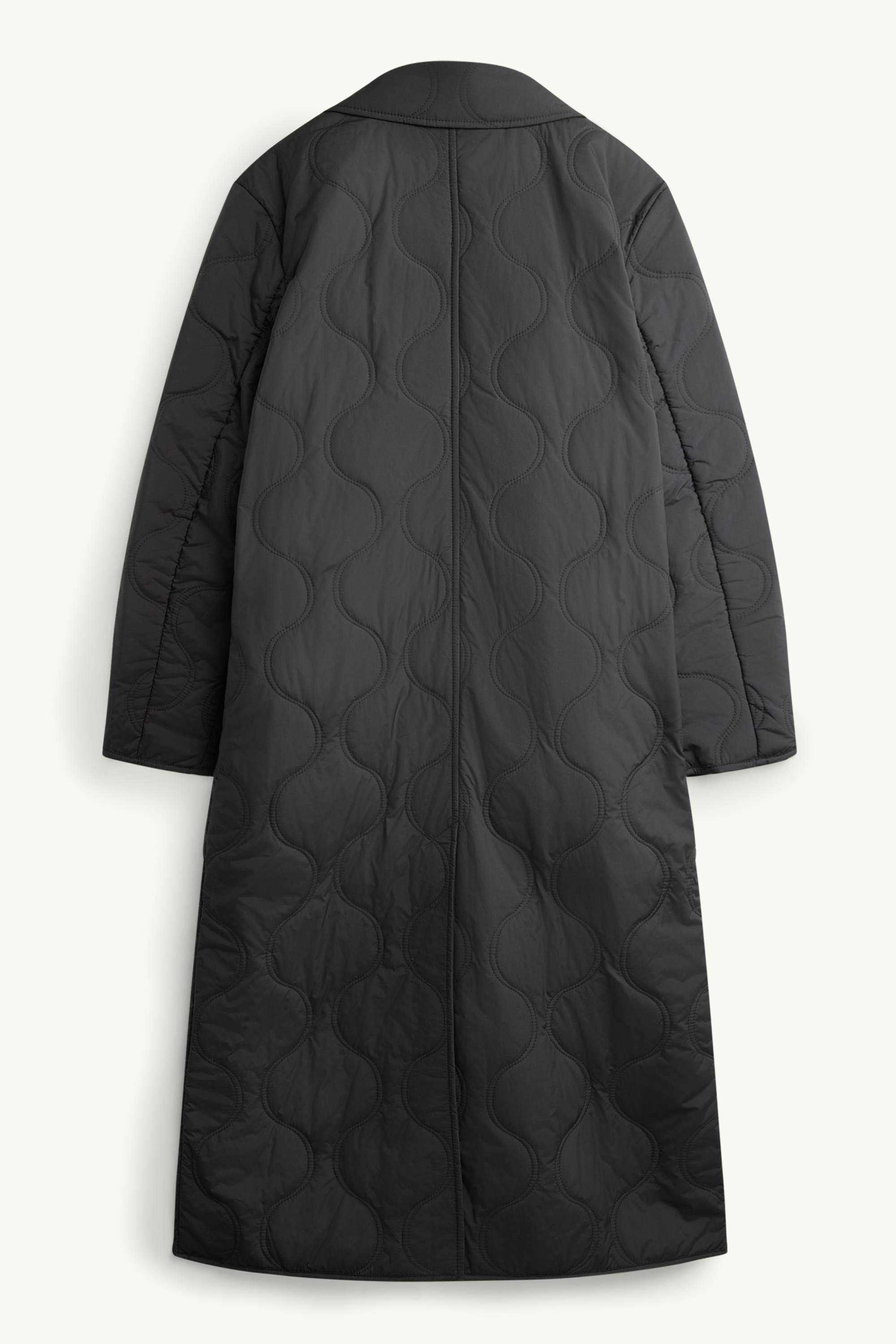 Quilted coat black