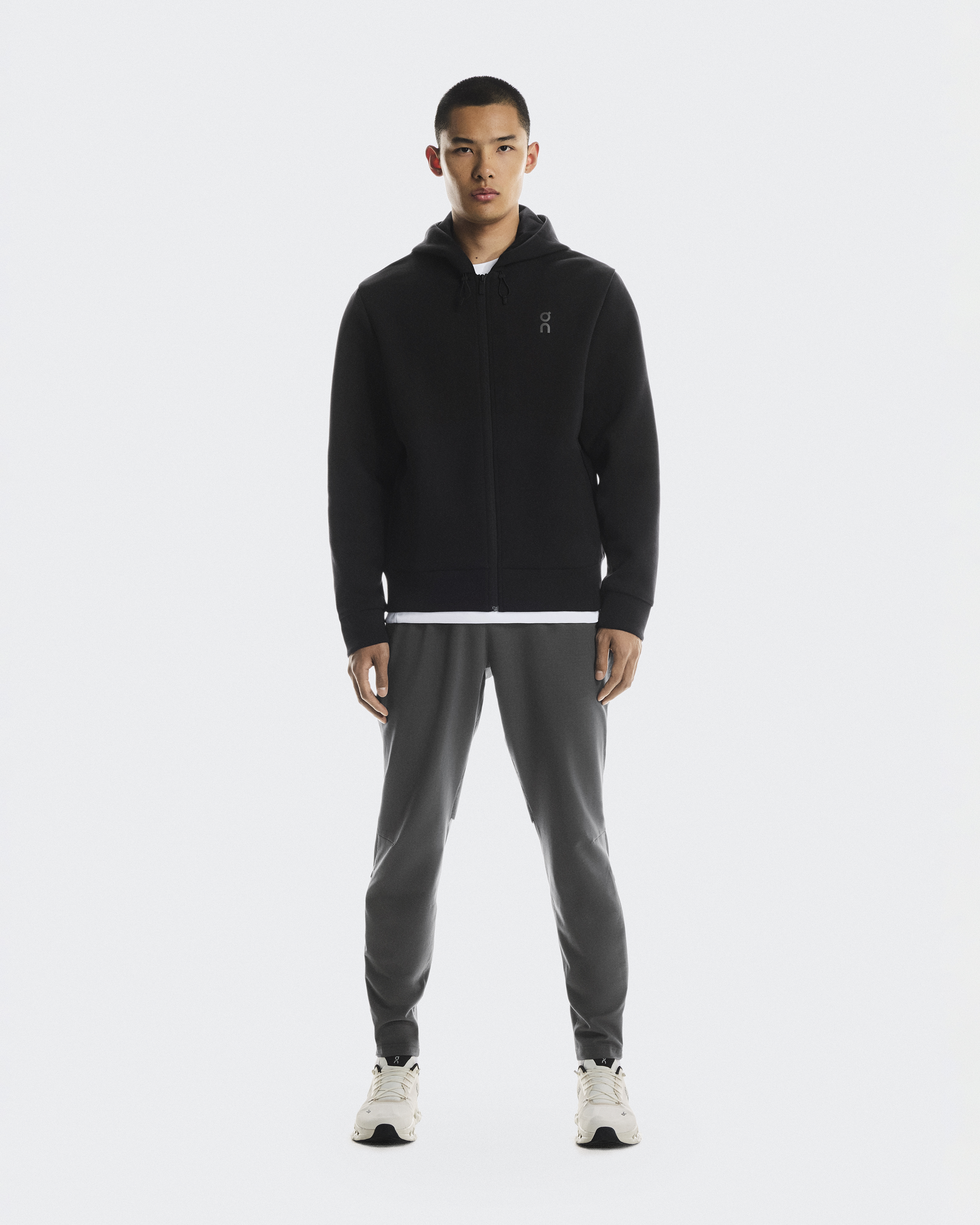 Focus Tech Zip Hoodie - Black