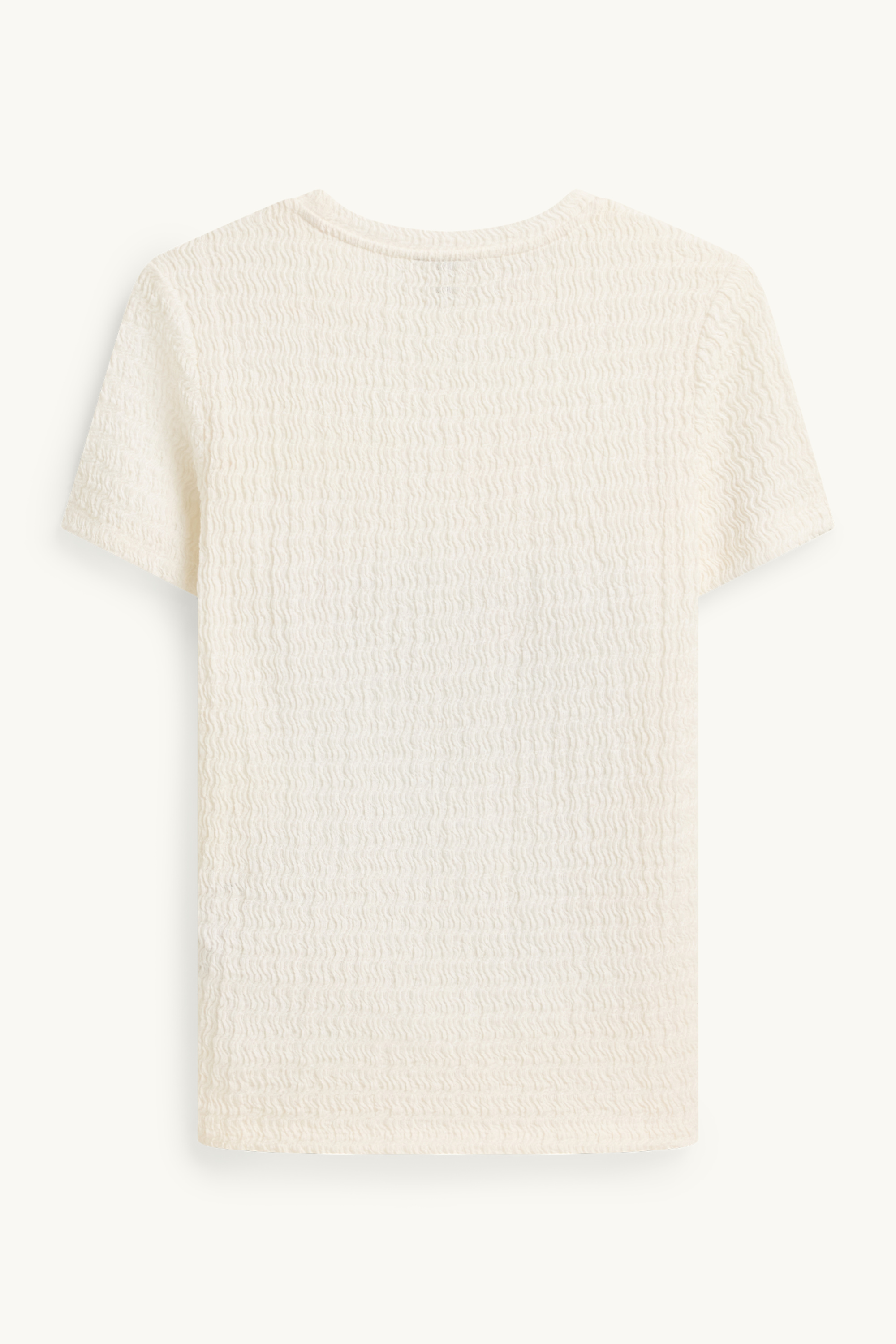 T-shirt - regular fit - textured white