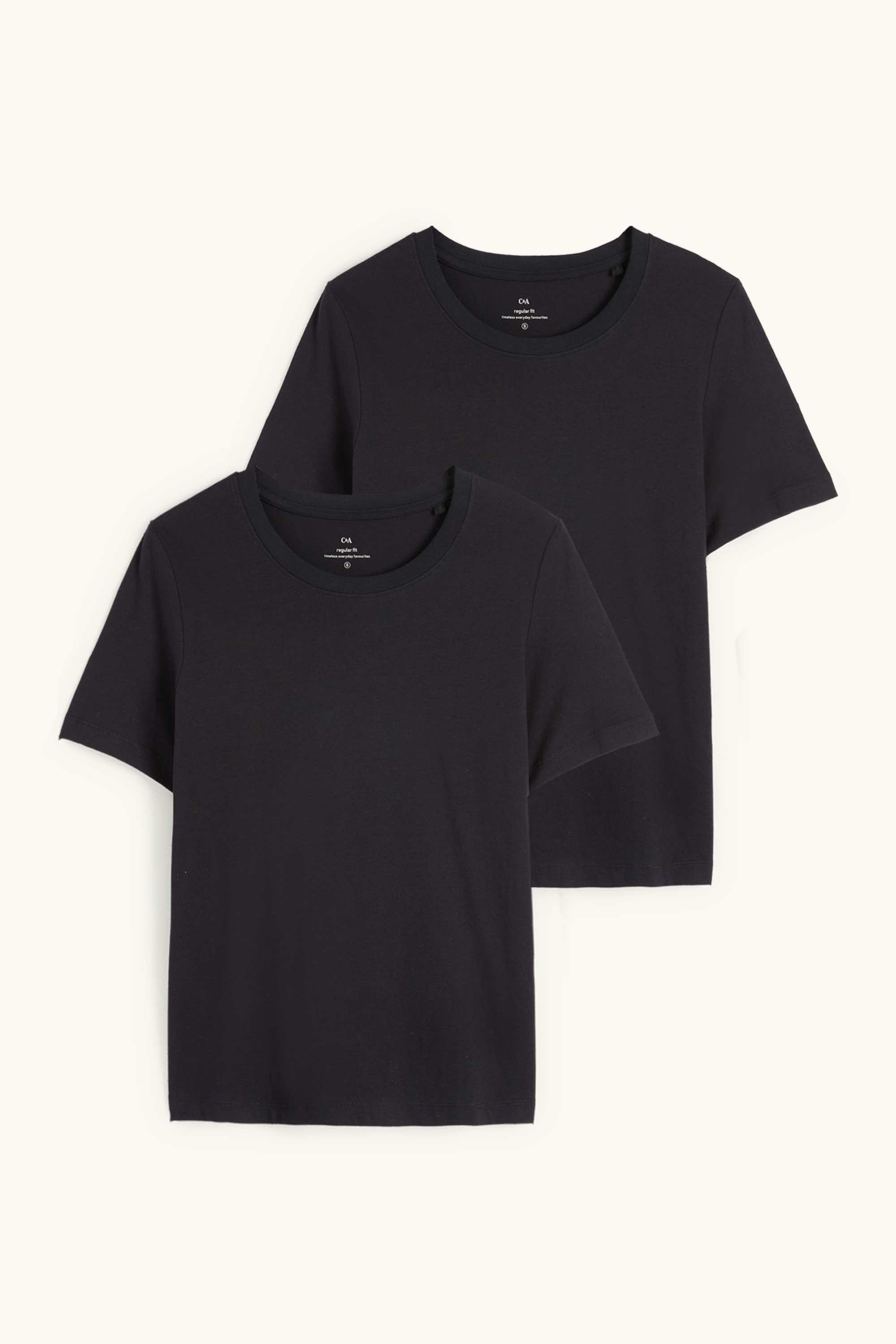 Multipack of 2 - T-shirt black
