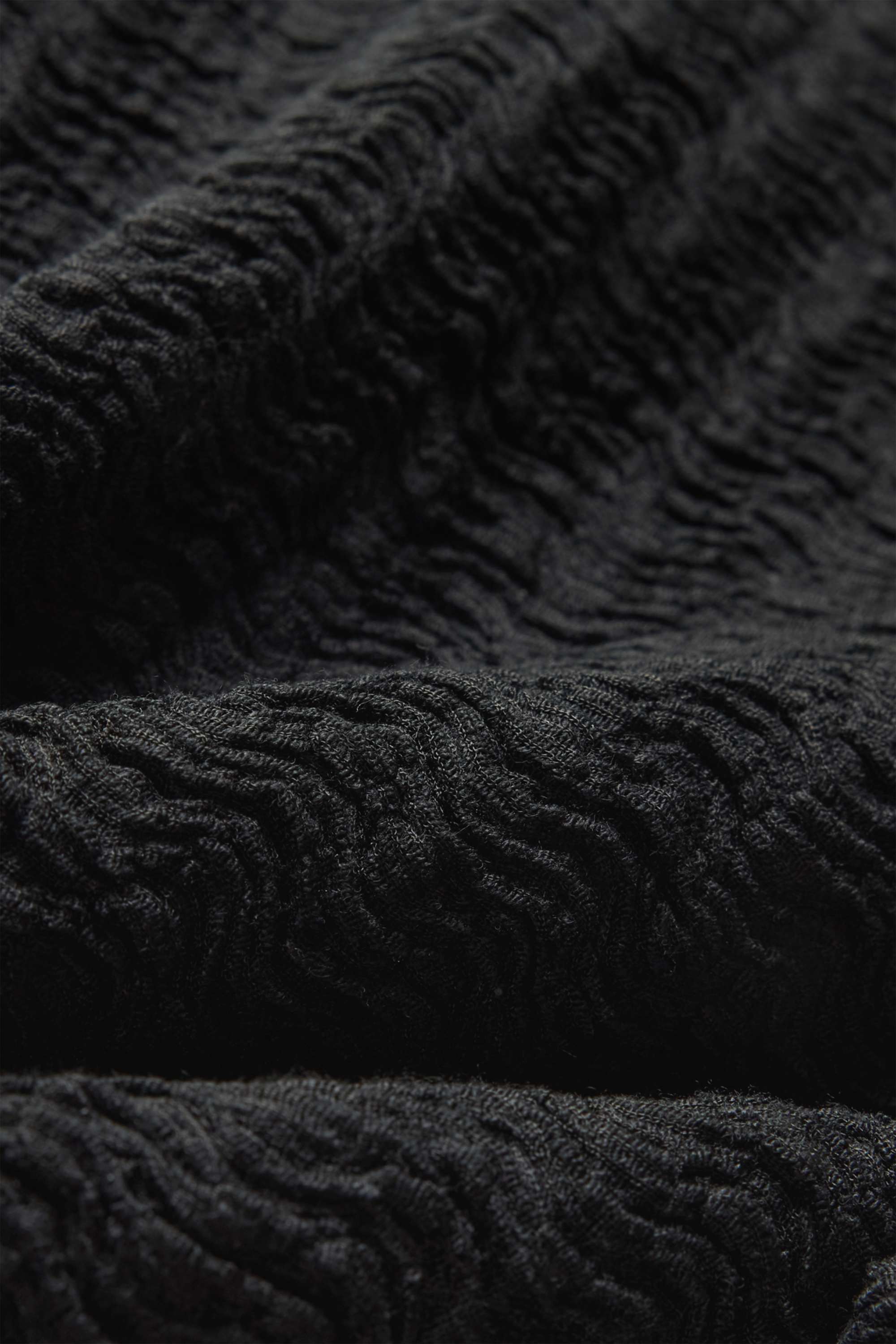 T-shirt - regular fit - textured black