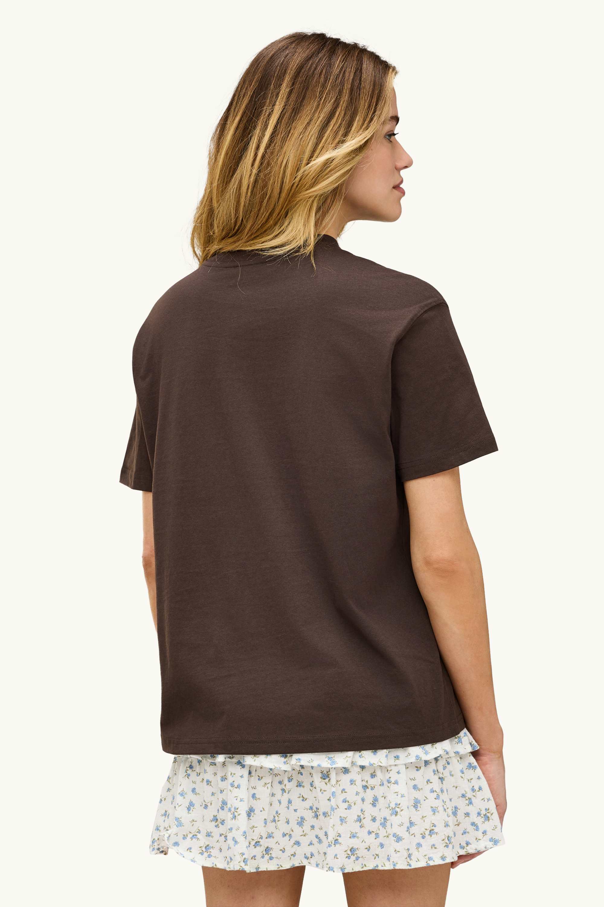 T-shirt - oversized brown