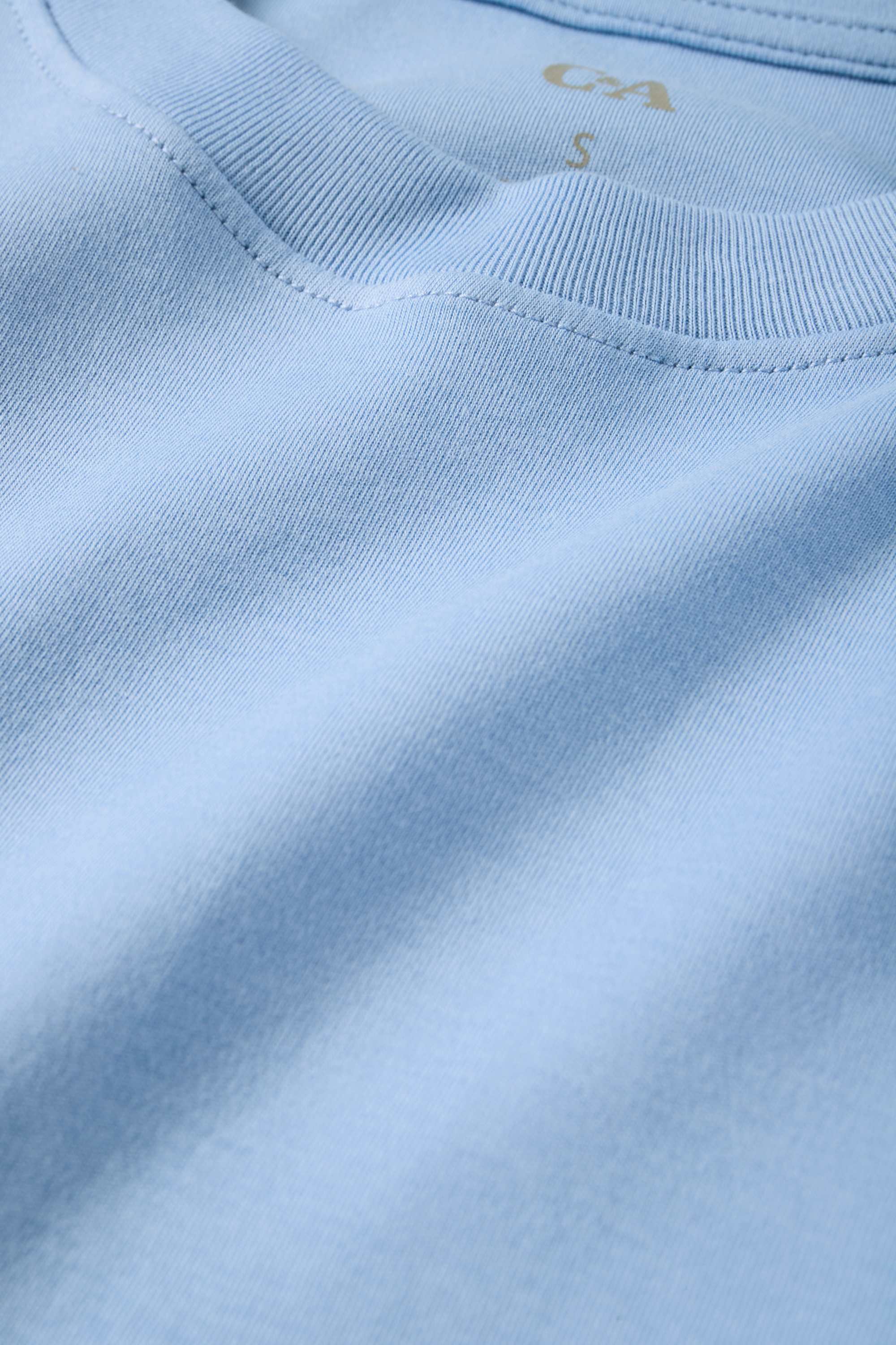 T-shirt - slim fit light blue