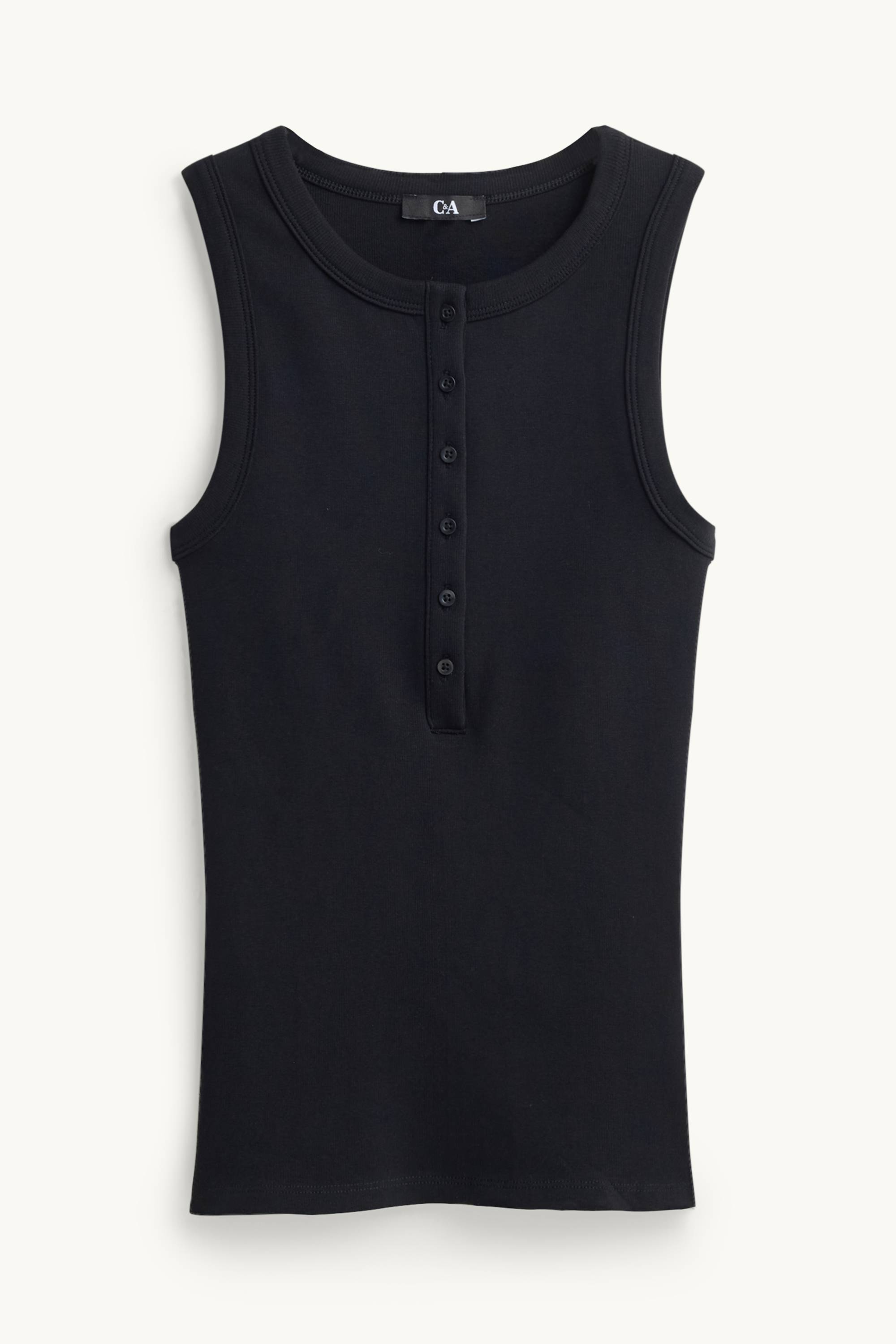 Top - ribbed black