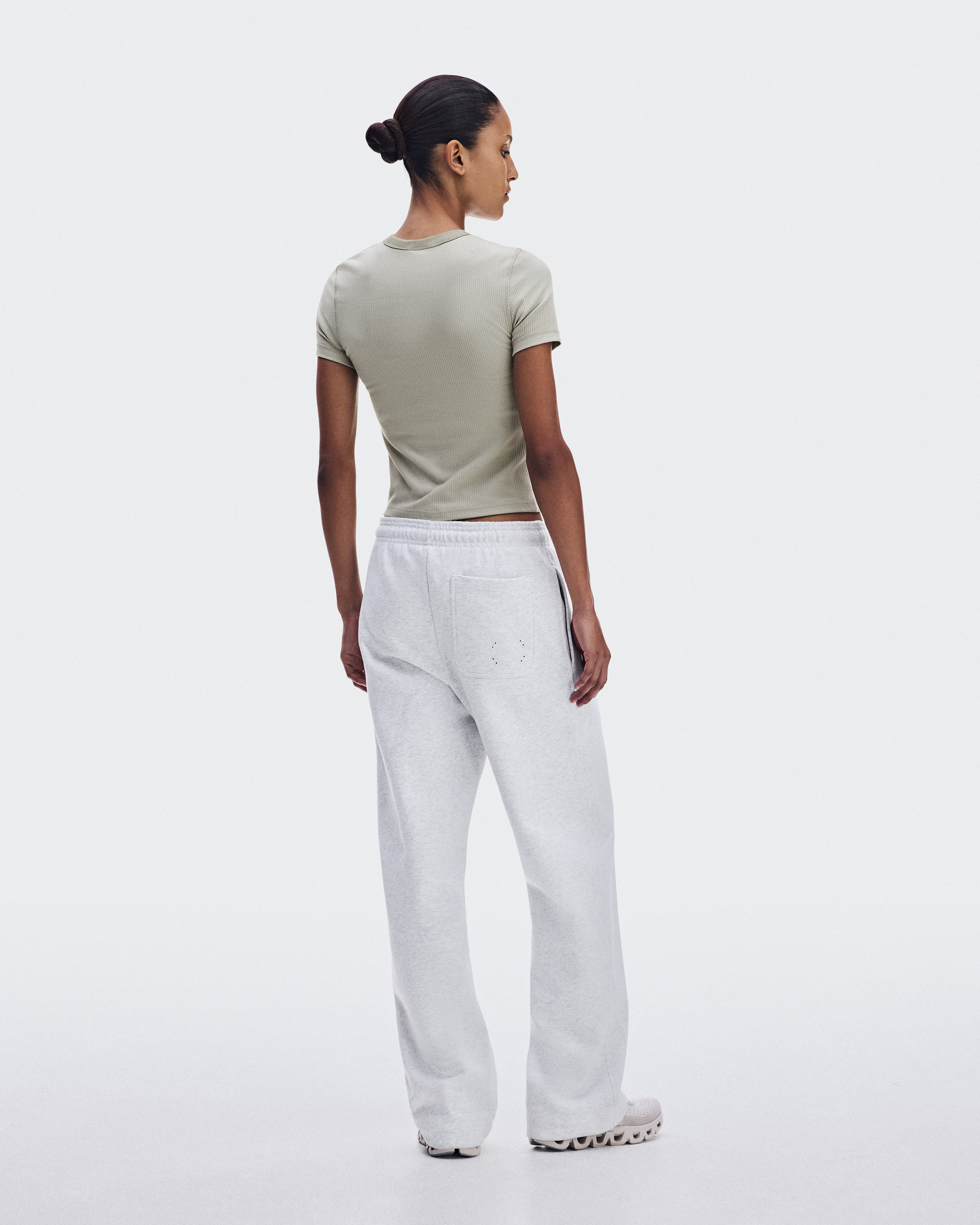 All-Day Ribbed T-Shirt - Brume