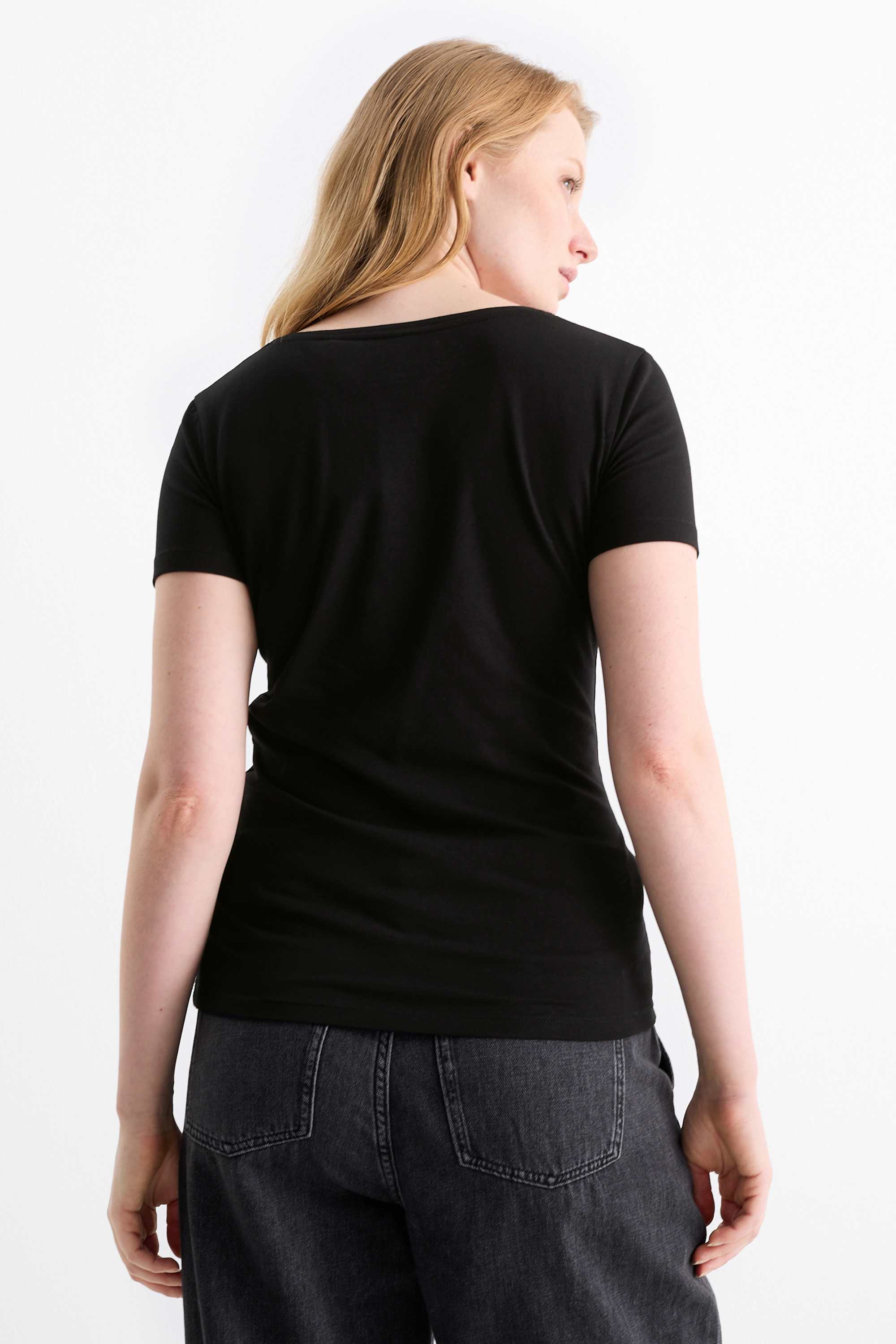 Multipack of 3 - T-shirt black