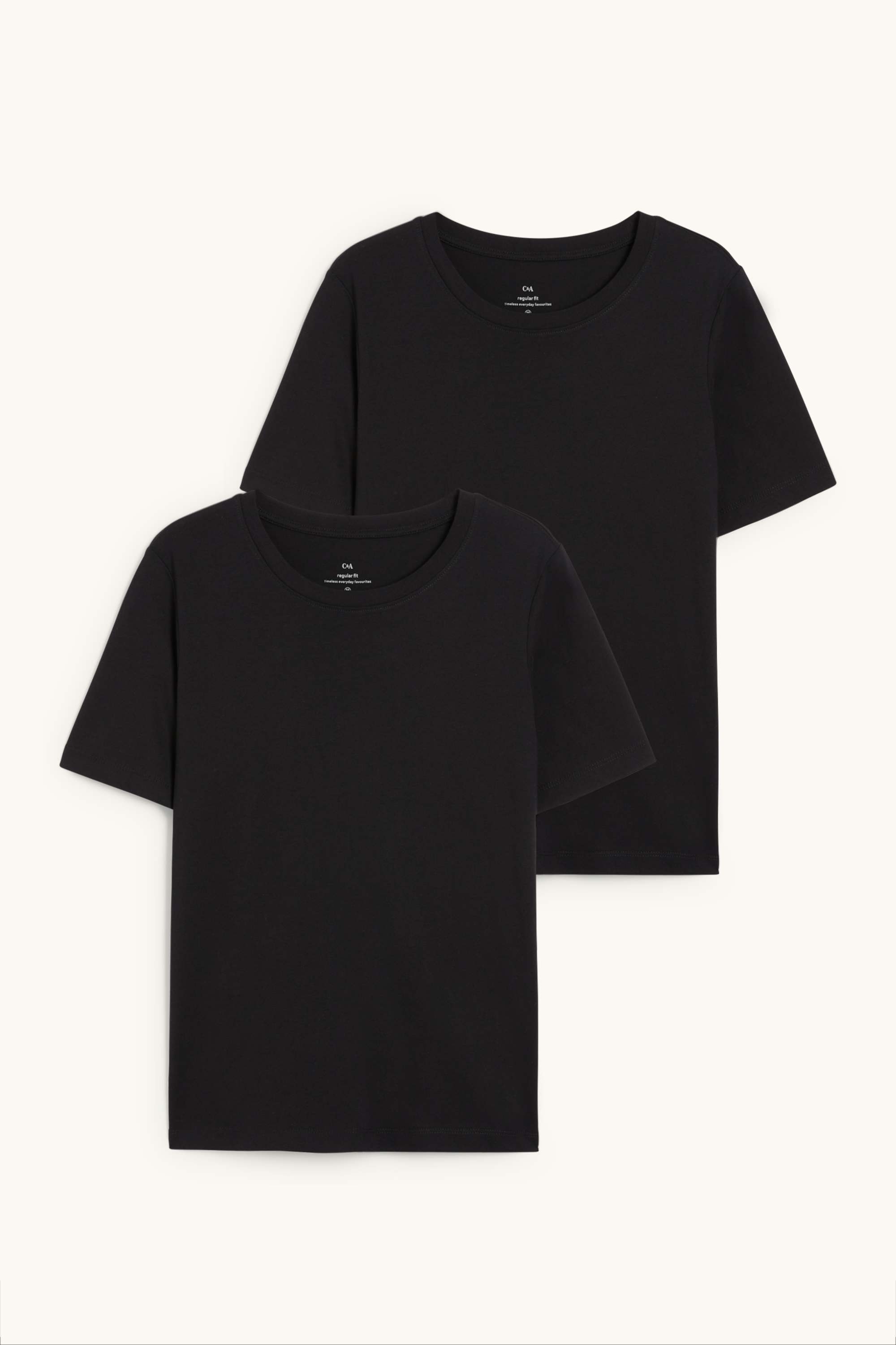 Multipack of 2 - T-shirt black