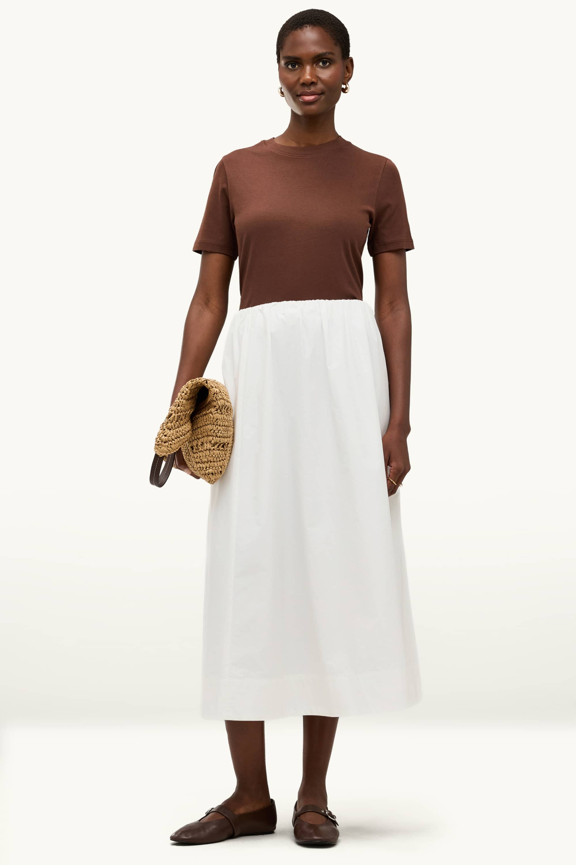 T-shirt - slim fit brown