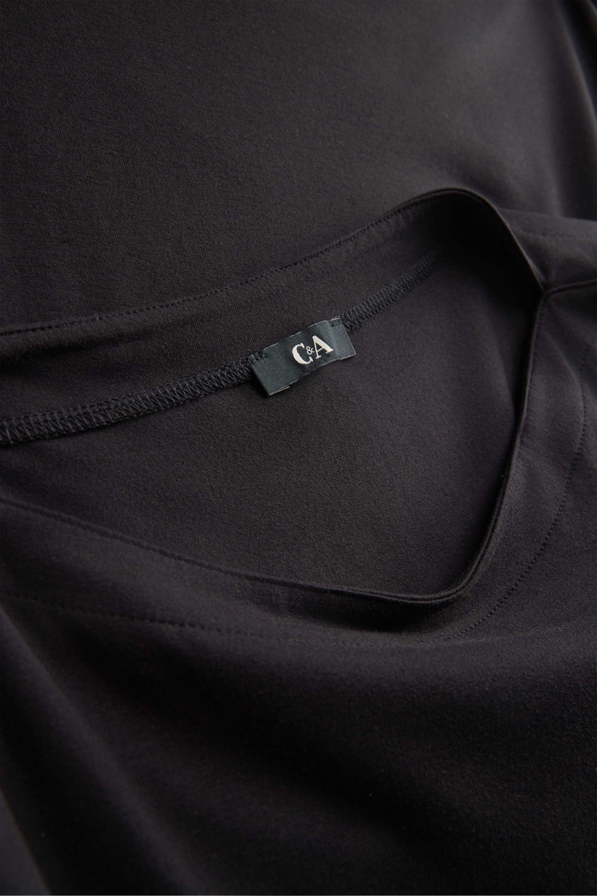 Long sleeve top- regular fit black